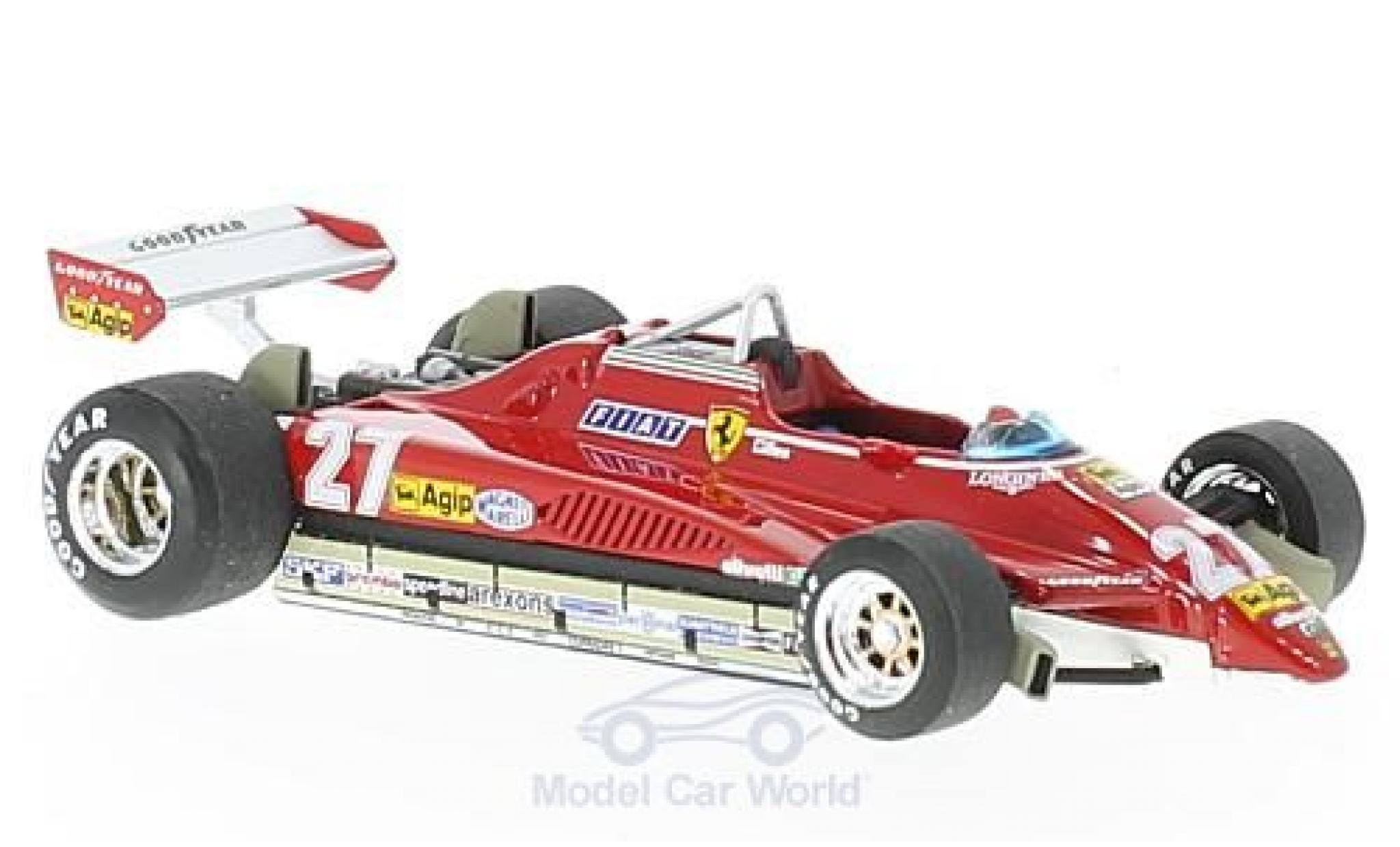 Ferrari 126 1982 1/43 Brumm C2 turbo No.27 Formel 1 GP Brasilien 1982 G.Villeneuve modelauto