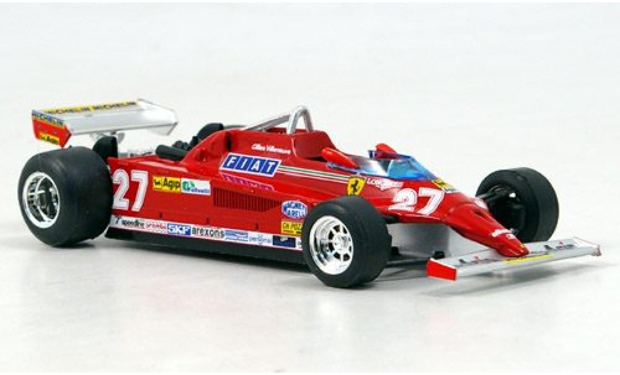 Ferrari 126 1/43 Brumm CK Turbo No.27 Scuderia Formel 1 GP Monte Carlo 1981 G.Villeneuve sans Vitrine modelauto