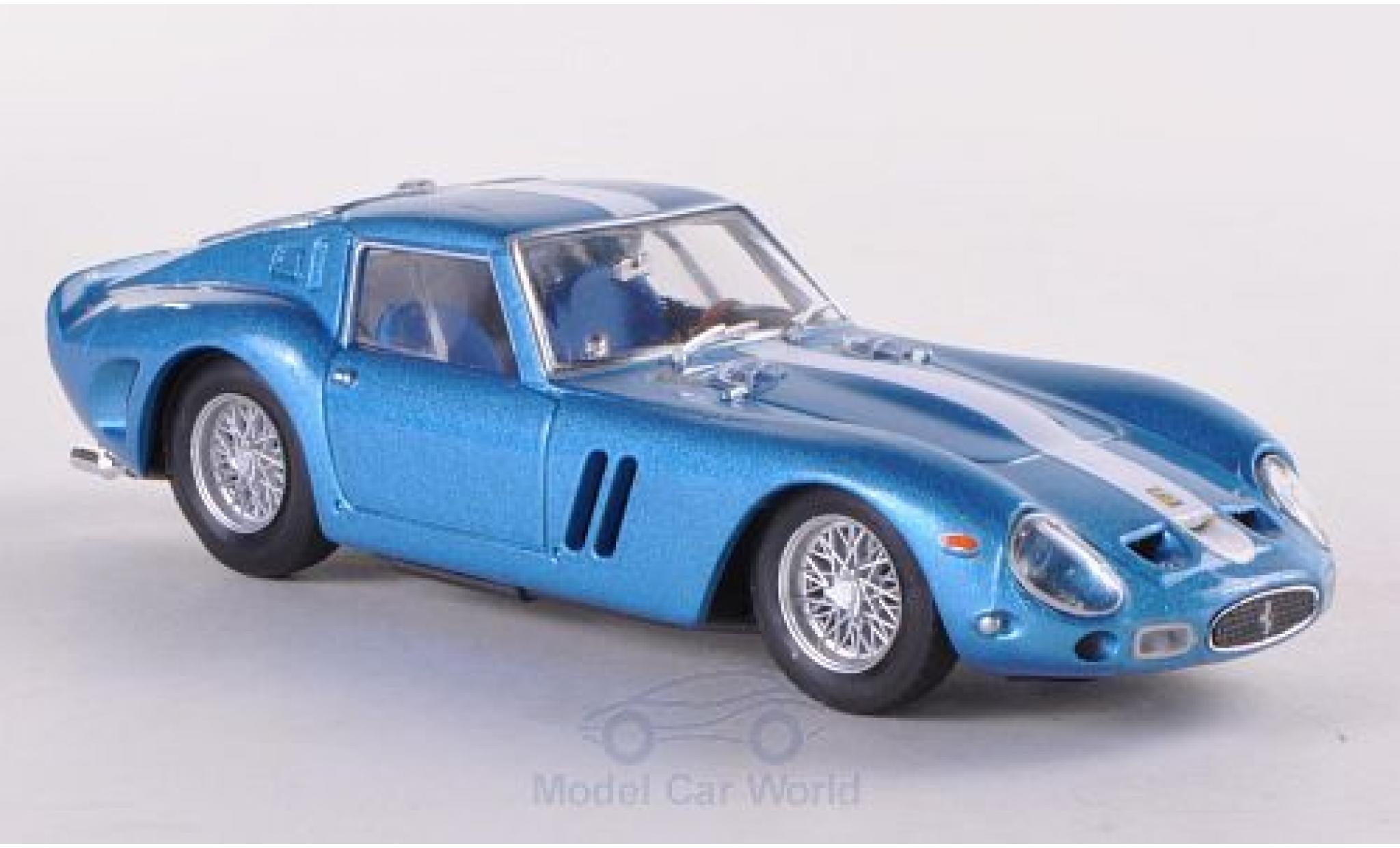 Ferrari 250 GTO 1/43 Brumm GTO metallic blauw/Dekor 1962 Chinetti Motors modelauto