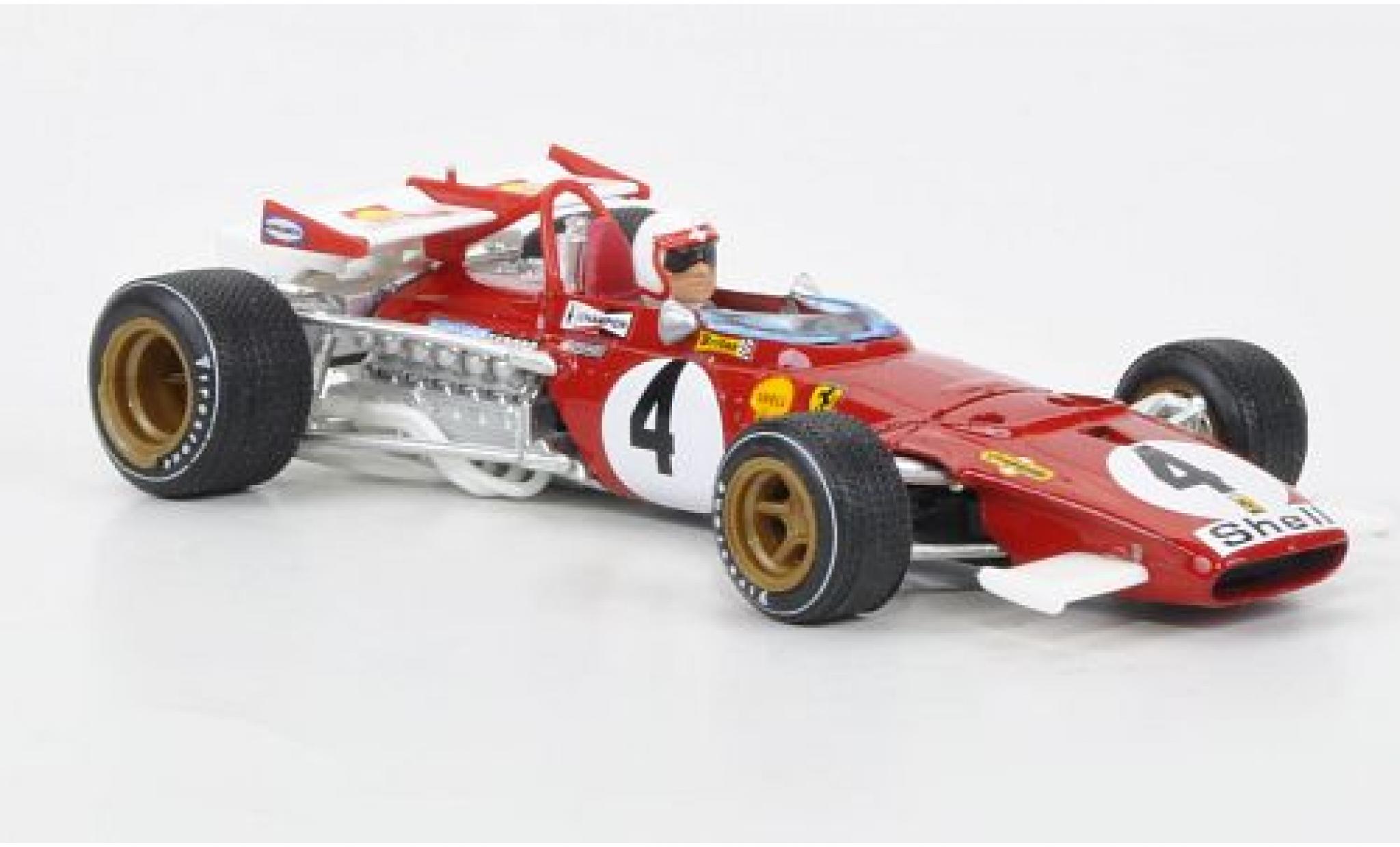 Ferrari 312 1/43 Brumm B No.4 GP Italien 1970 avec figurine de conducteur C.Regazzoni modelauto