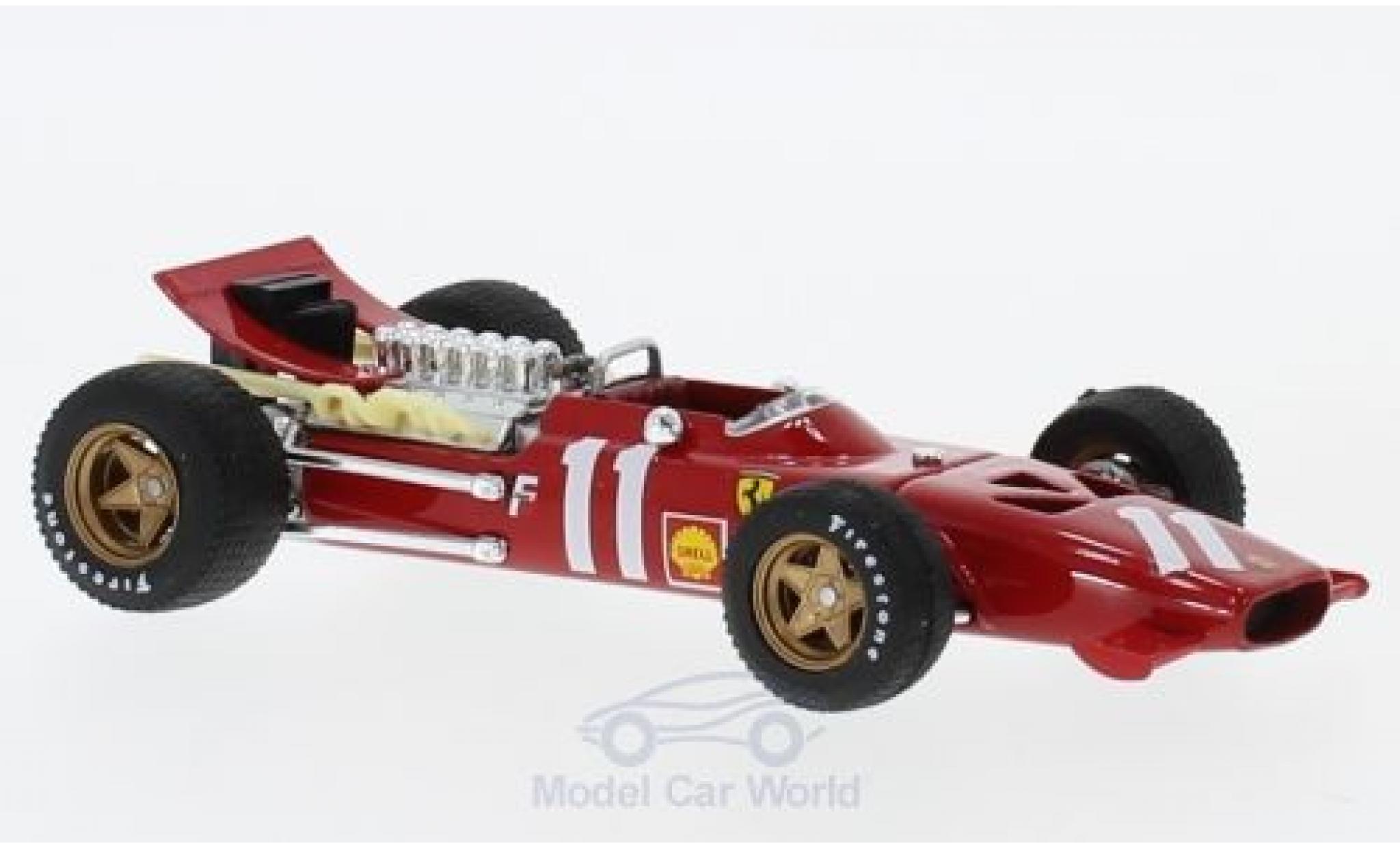 Ferrari 312 P 1/43 Brumm F1 No.11 Formel 1 GP Monte Carlo 1969 C.Amon modelauto
