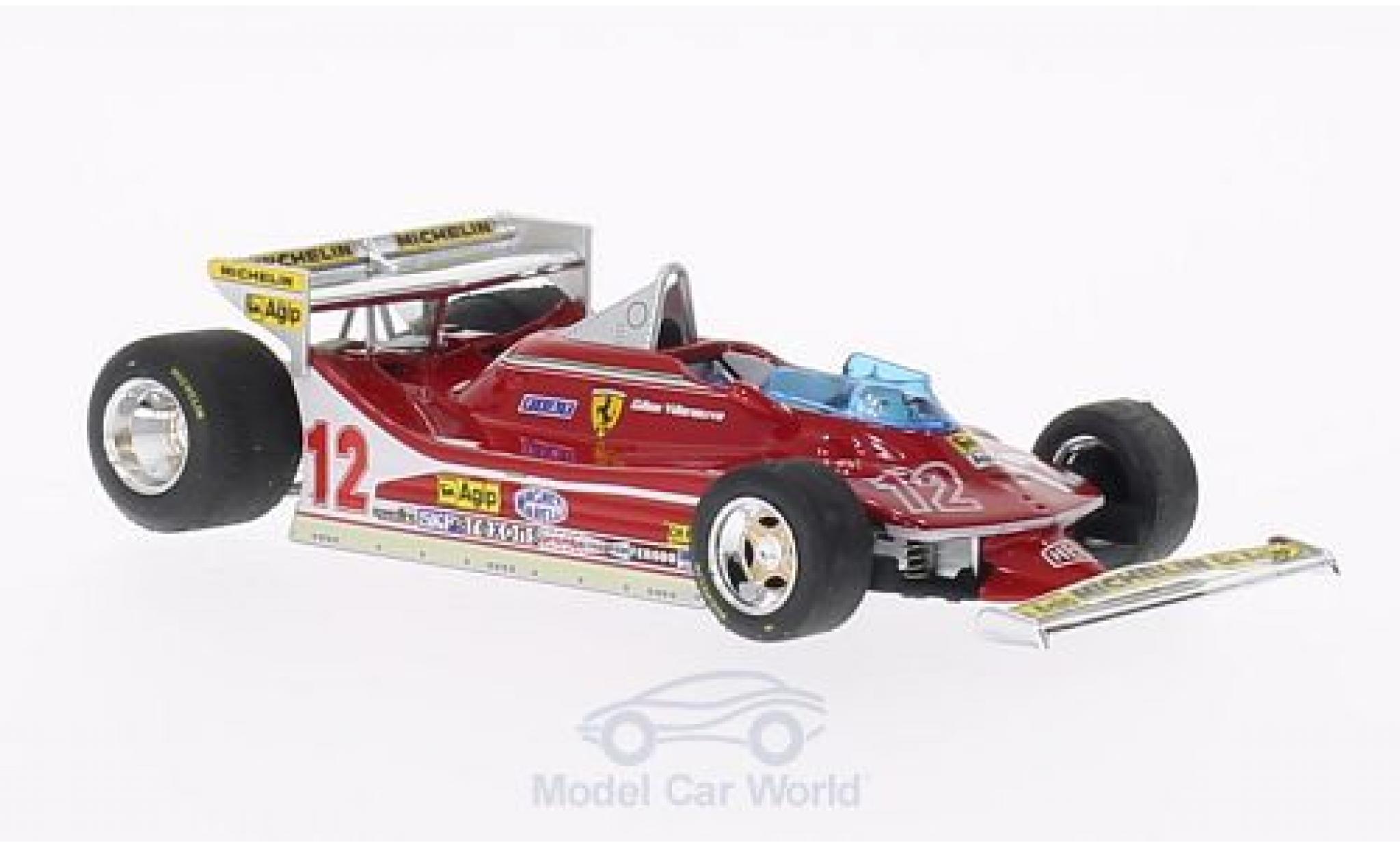Ferrari 312 T4 1/43 Brumm T4 No.12 GP Monaco 1979 G.Villeneuve modelauto