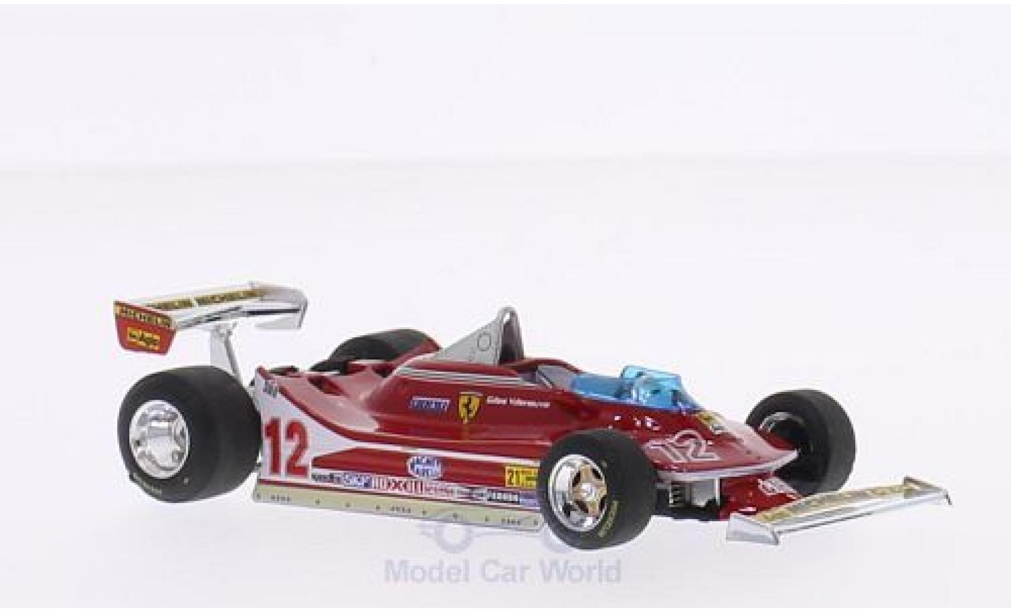 Ferrari 312 T4 1/43 Brumm T4 No.12 Scuderia Formel 1 GP USA West 1979 G.Villeneuve modelauto