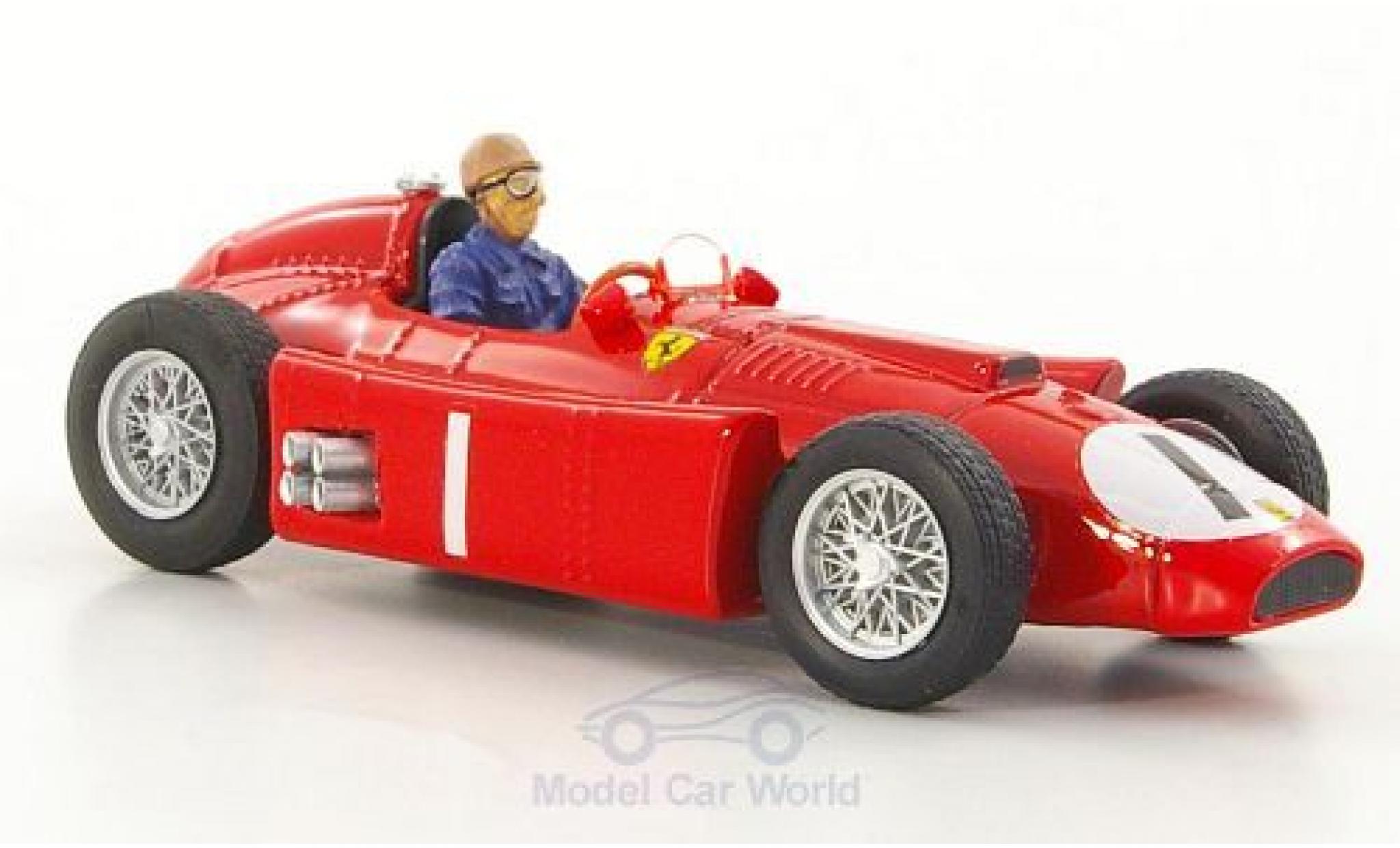 Ferrari D50 1/43 Brumm No.1 GP Gro&szlig;britannien 1956 mit Fahrerfigur J.M.Fangio modelauto