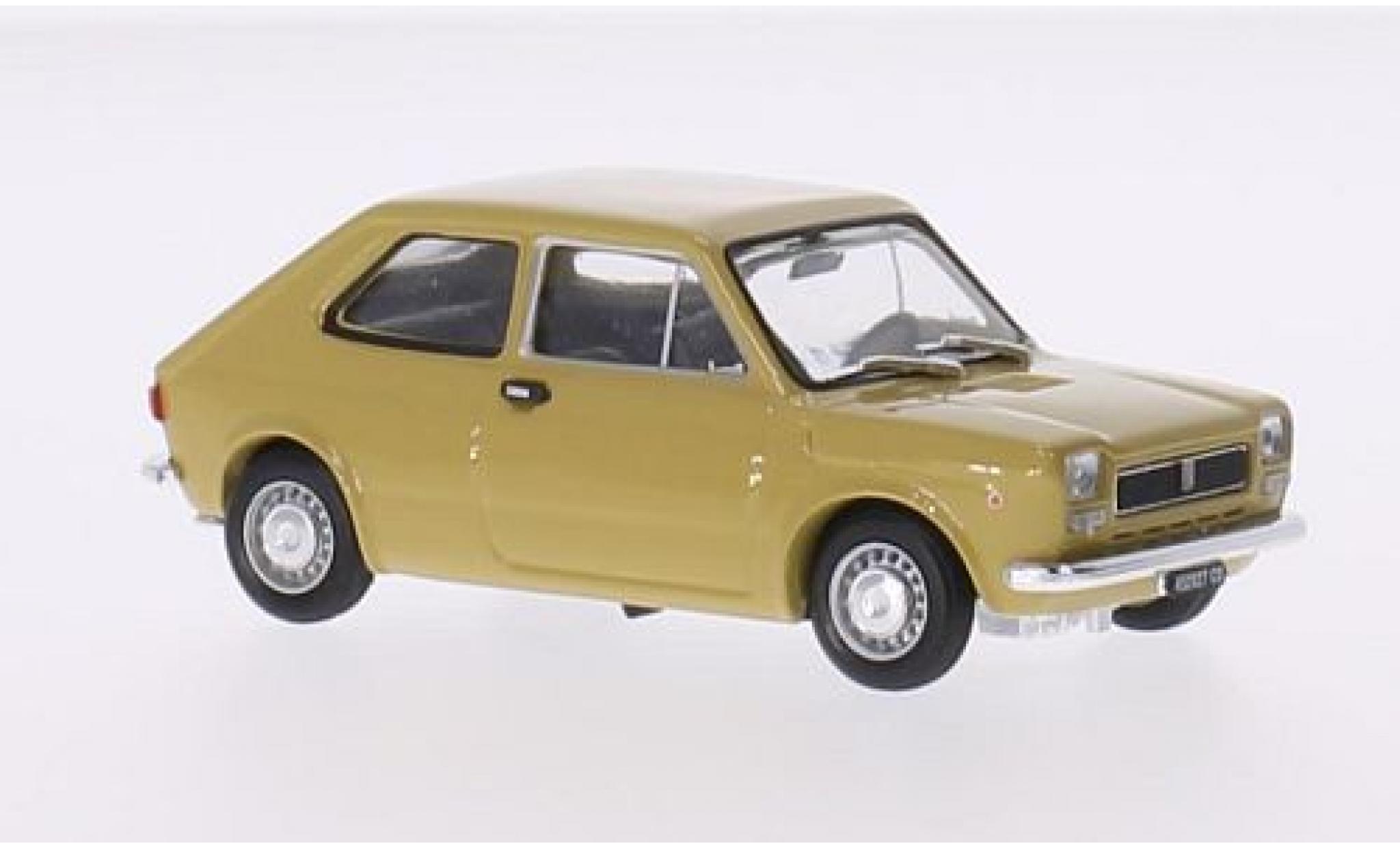Fiat 127 1/43 Brumm geel 1972 2-portes modelauto