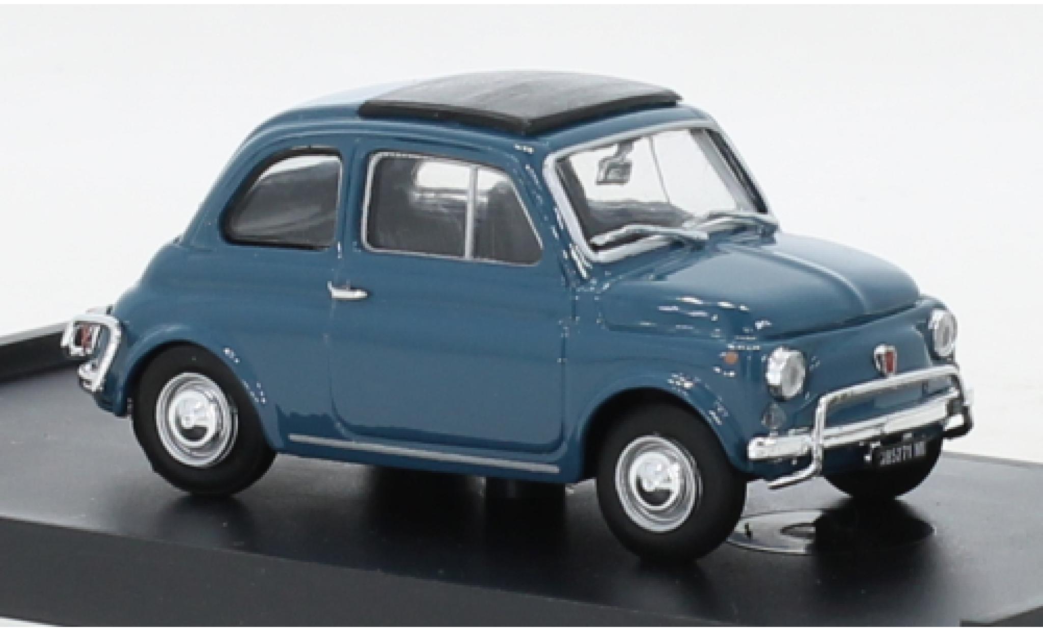 Fiat 500 1/43 Brumm L blauw 1968 1:43 modelauto