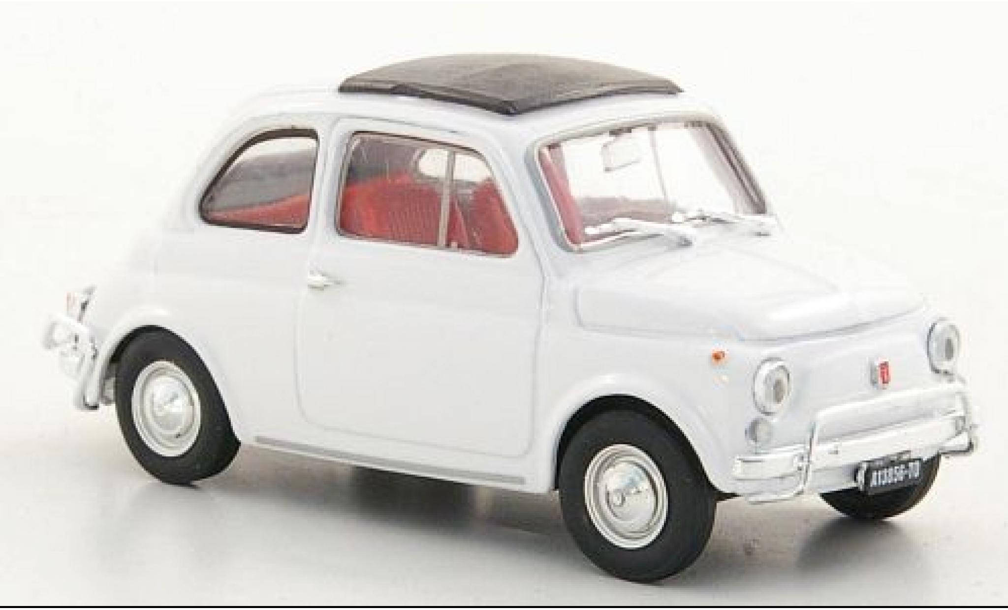 Fiat 500 1/43 Brumm L wit 1968 1:43 modelauto