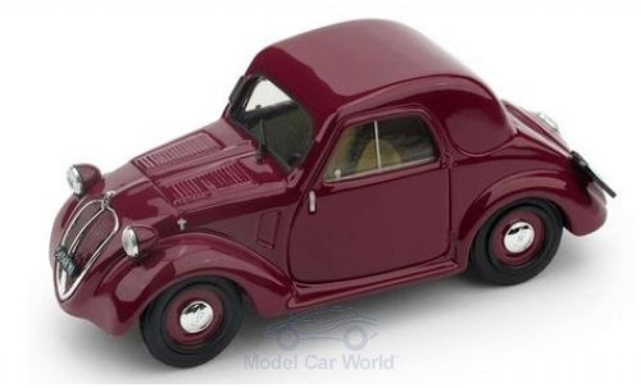 Fiat 500 1/43 Brumm A 1.Serie rood 1936 modelauto