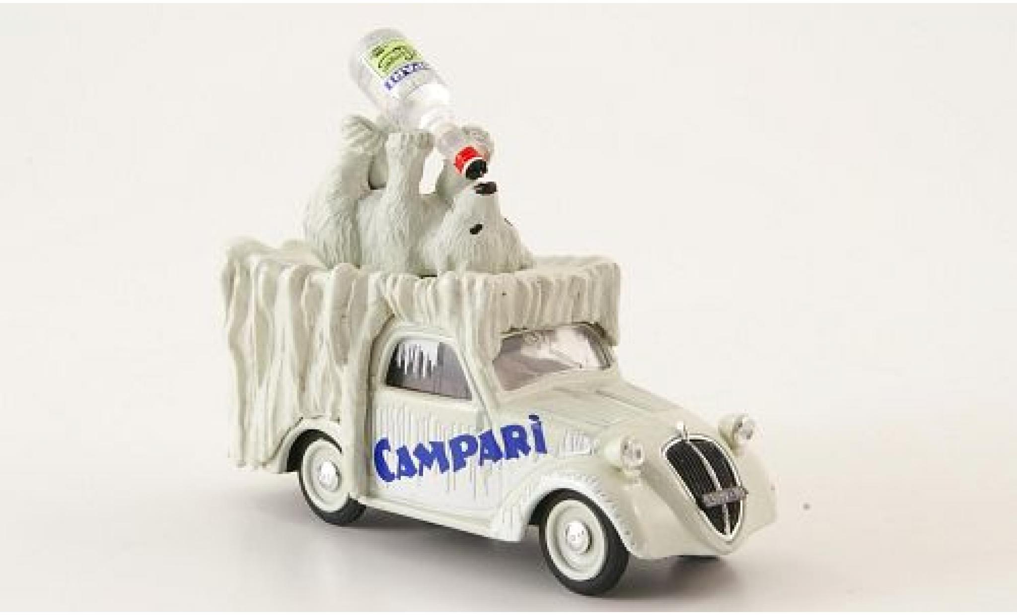 Fiat 500 1/43 Brumm B Furgoncino Campari 1950 avec figurine sans Vitrine modelauto