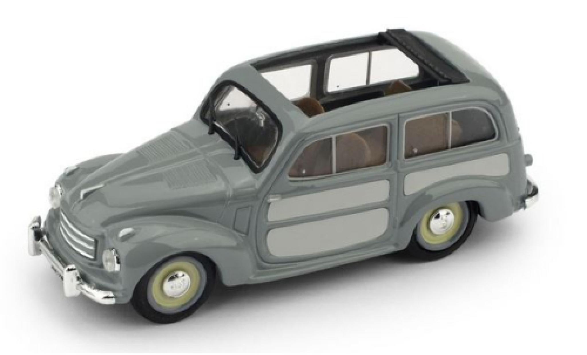 Fiat 500 1/43 Brumm C Belvedere grijs/grijs 1951 1:43 modelauto