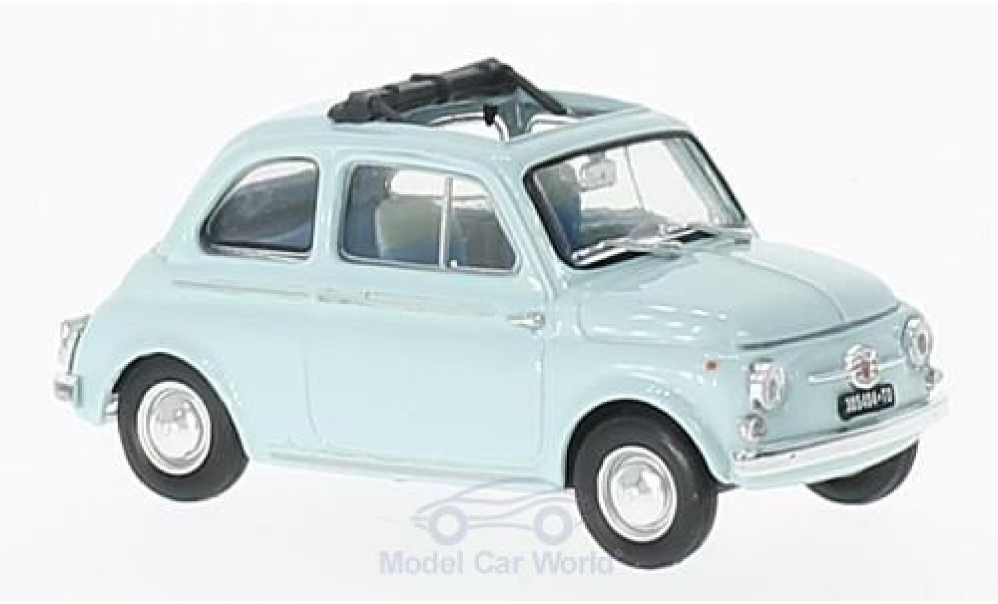 Fiat 500 1/43 Brumm D blauw 1960 modelauto