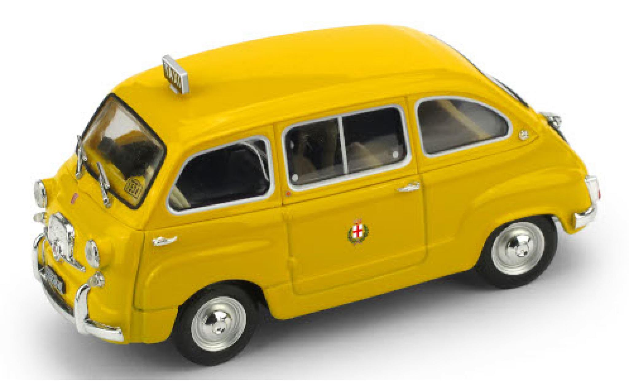 Fiat 600 1/43 Brumm D Multipla Taxi (I) 1970 Taxi di Milano modelauto