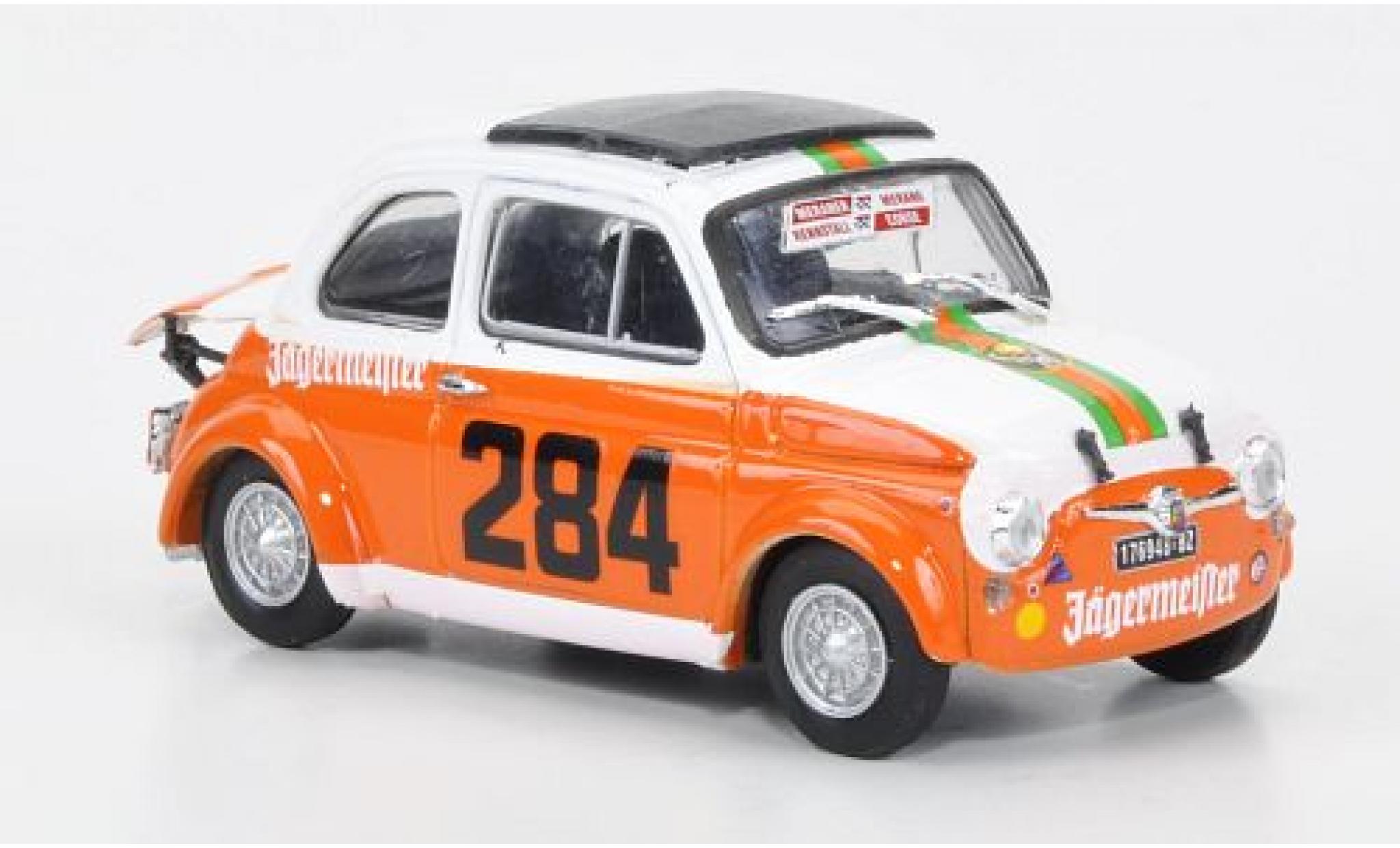 Fiat 695 1/43 Brumm SS Abarth No.284 Scuderia Merano Corse J&auml;germeister Maddalena 1973 R.Menapace modelauto