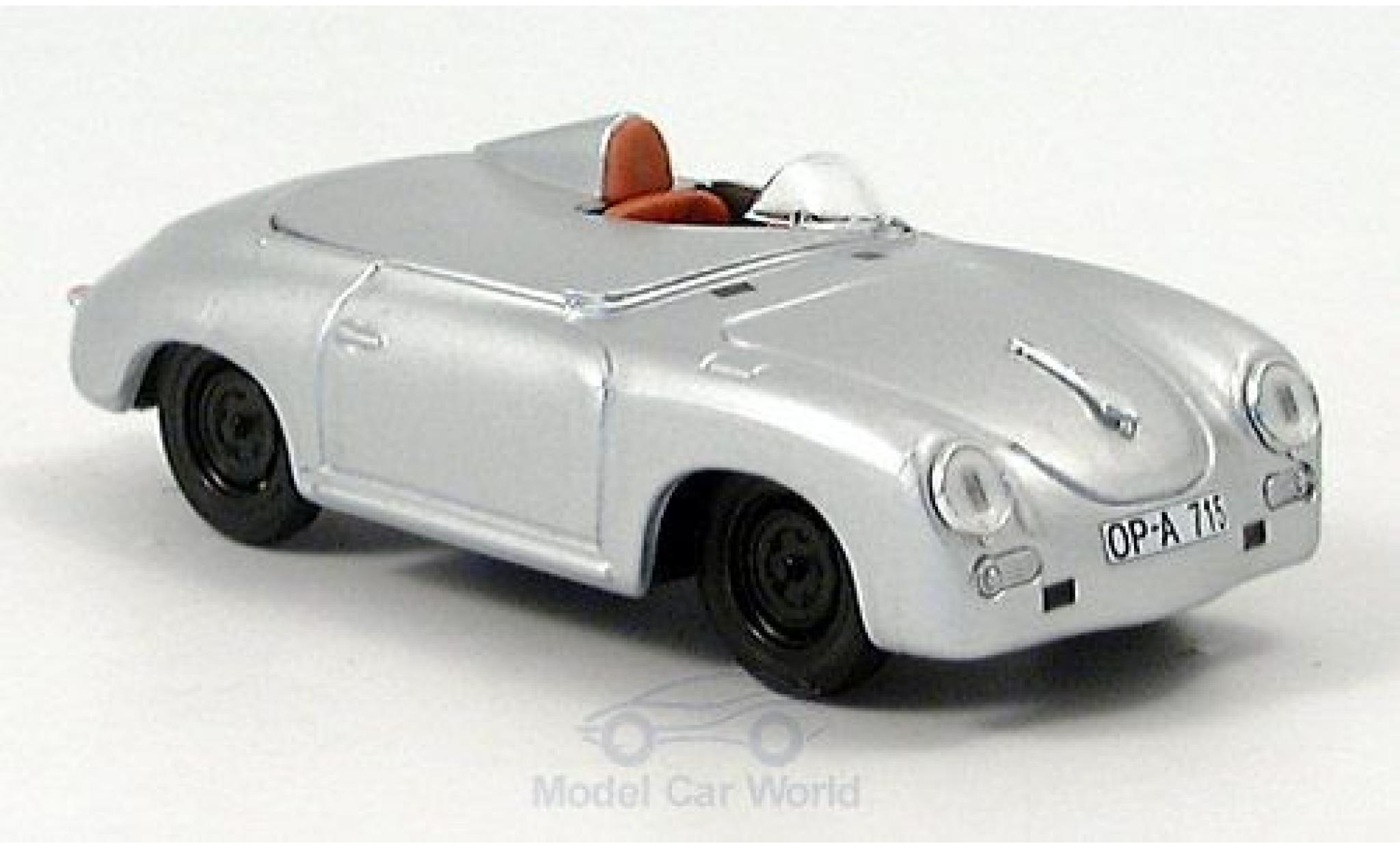 Porsche 356 1/43 Brumm Speedster Monza 1957 Rekordfahrzeug R.Goetze/R.von Frankenberg modelauto