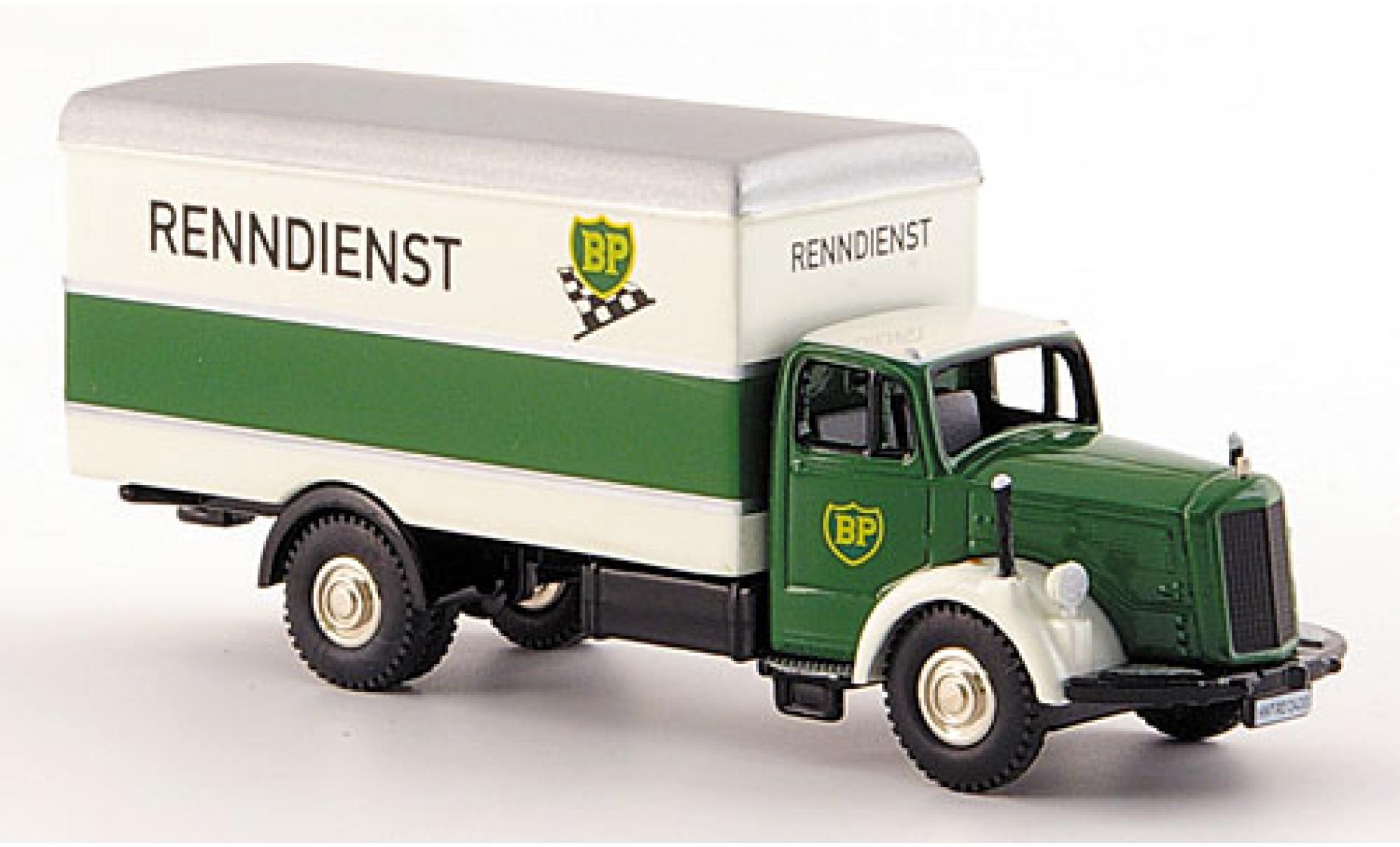 Mercedes L 6600 1/87 Bub BP-Renndienst wagon conteneur-Truck modelauto