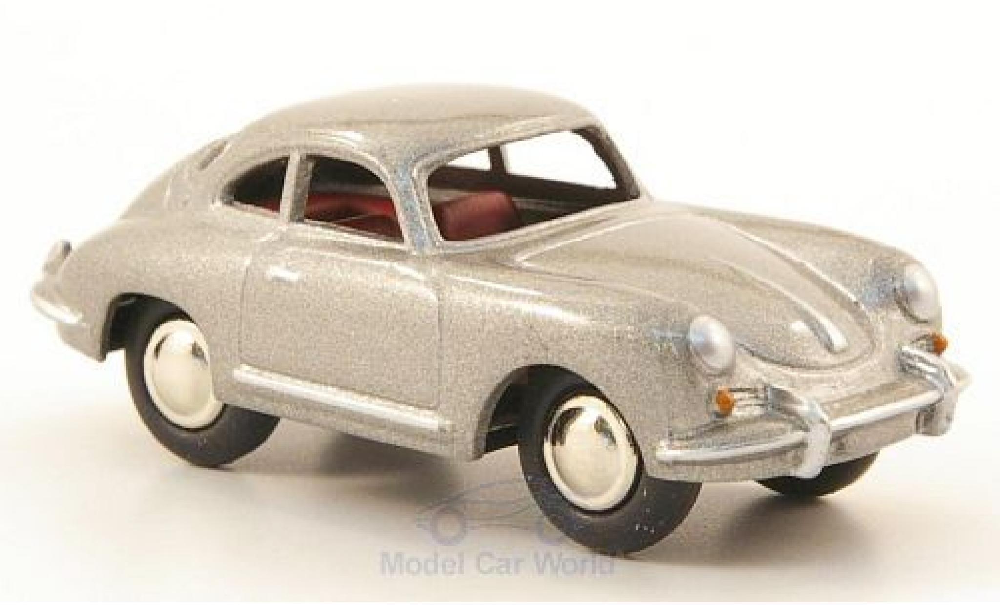 Porsche 356 A 1/87 Bub B T5 metallic grijs modelauto