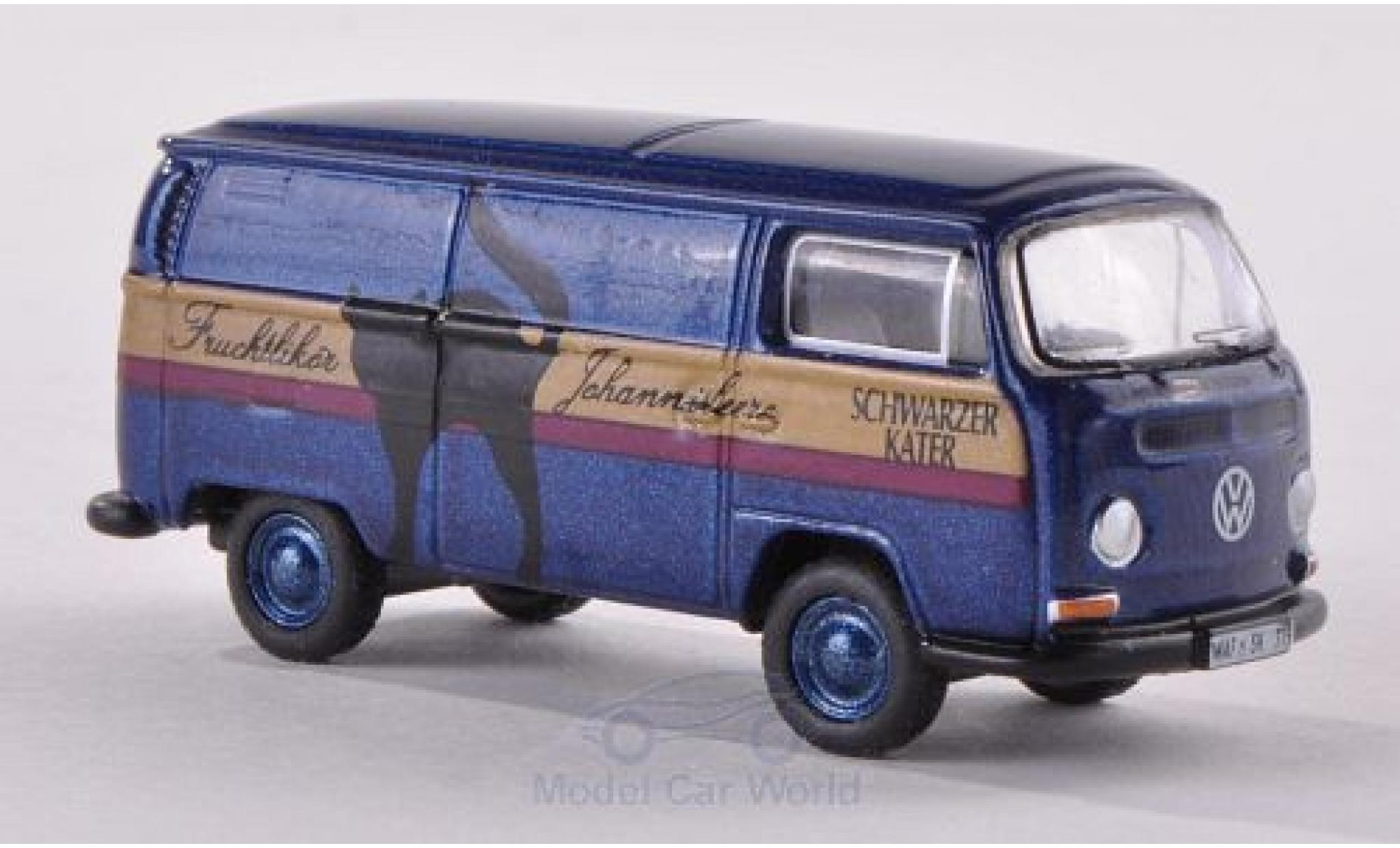 Volkswagen T2 A 1/87 Bub Schwarzer Kater Bestelwagen modelauto