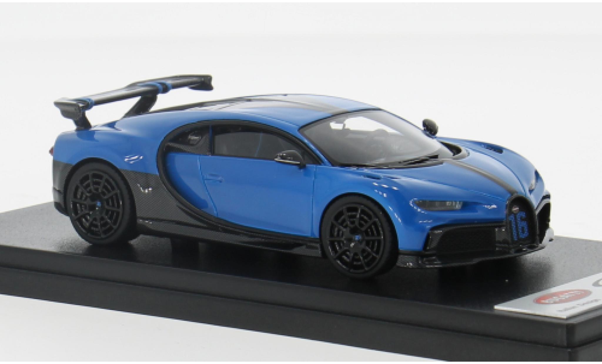 Bugatti Chiron 1/43 Look Smart Pur Spo blauw 1:43 modelauto