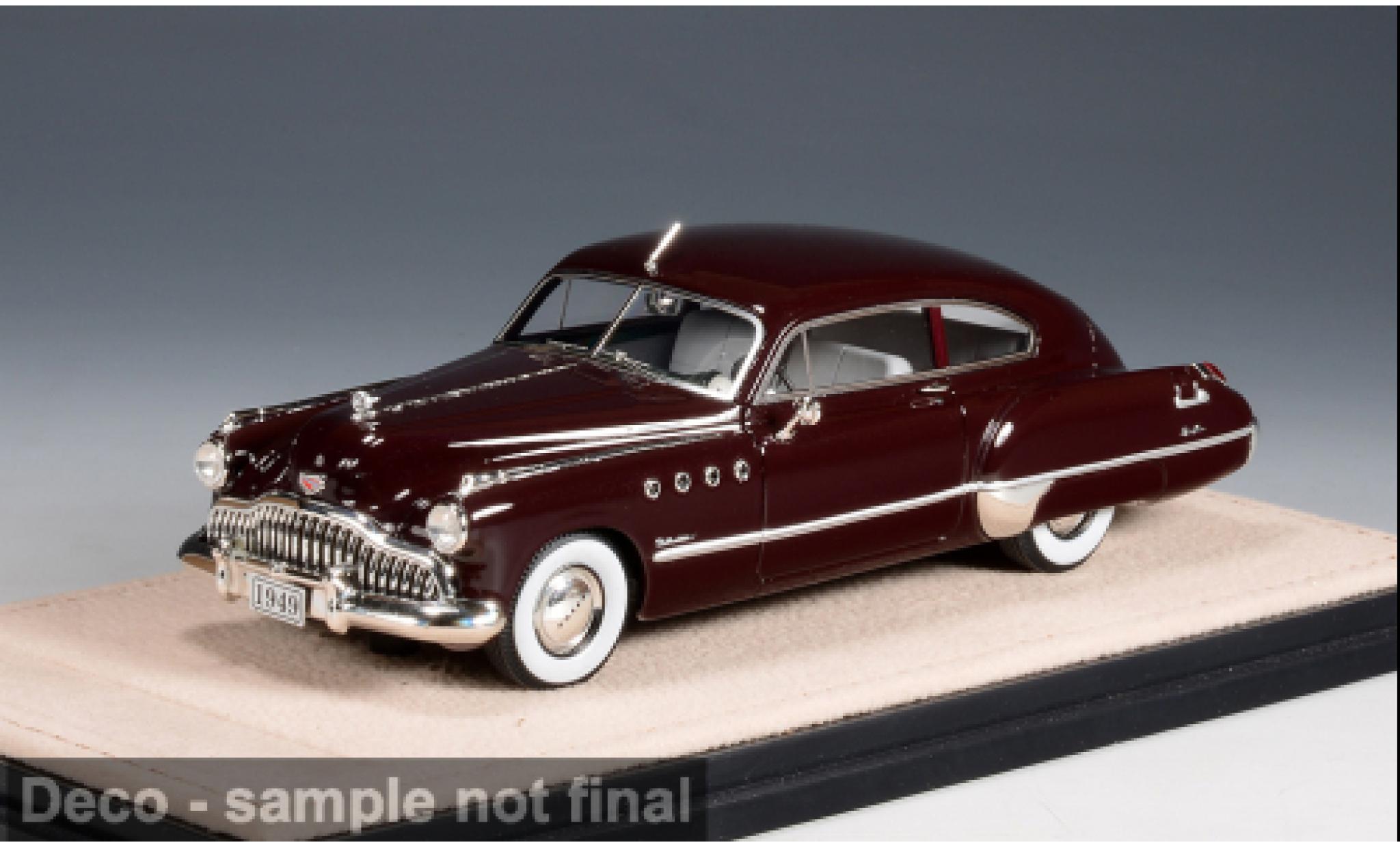 Buick Roadmaster 1/43 Stamp Models Sedanette rood 1949 1:43 modelauto