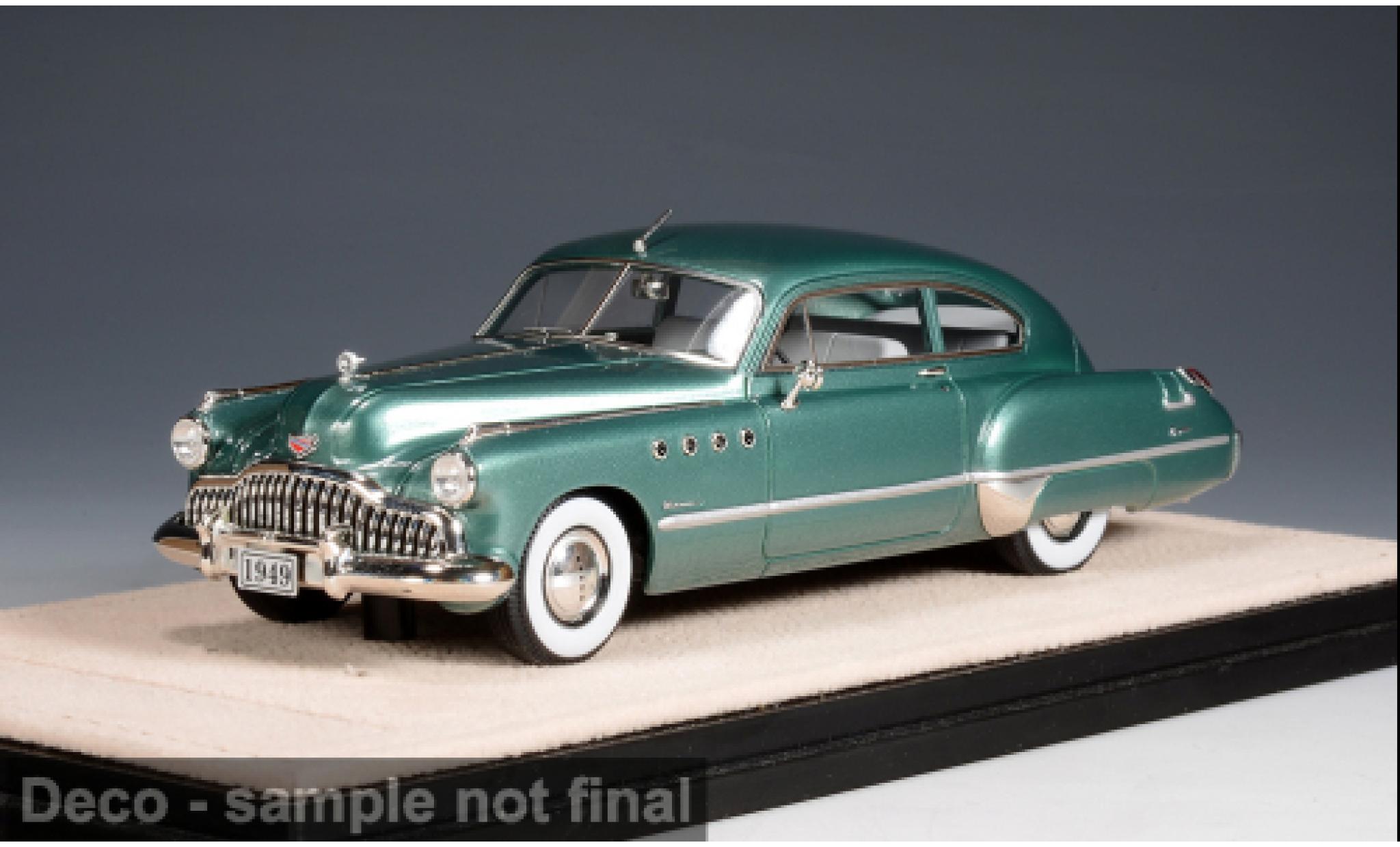 Buick Roadmaster 1/43 Stamp Models Sedanette groen 1949 1:43 modelauto