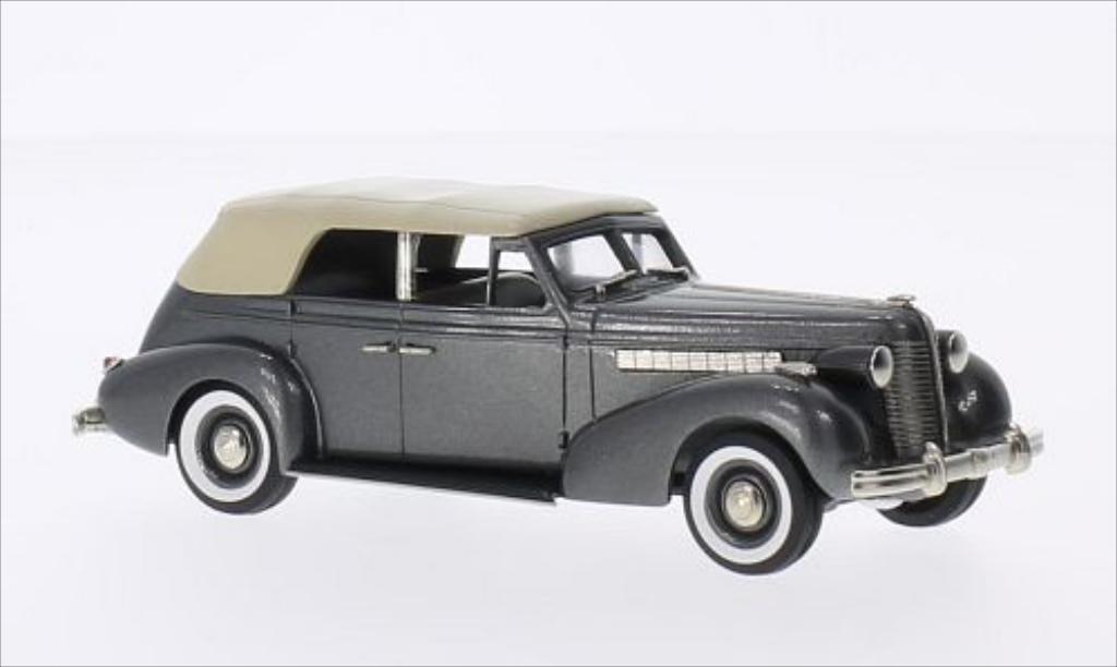 Buick Special 1/43 Brooklin 4-door Phaeton M-40C metallic grijs/beige 1938 modelauto