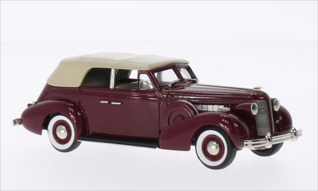 Buick Special 1/43 Brooklin 5-Passenger Cabriolet Phaeton rood/beige 1937 modelauto