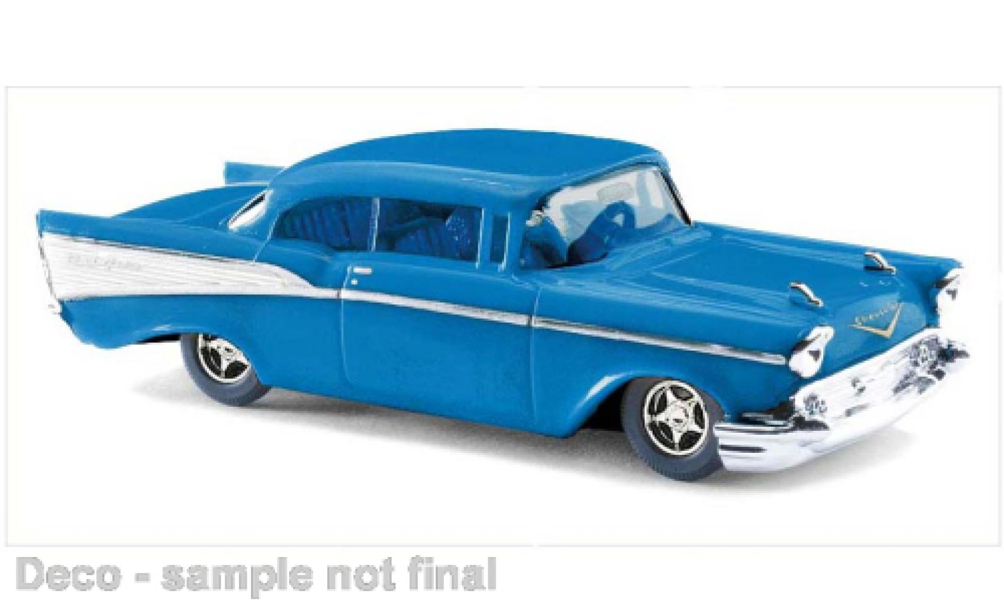 Chevrolet Bel Air 1/87 Busch Bel air blauw 1957 modelauto