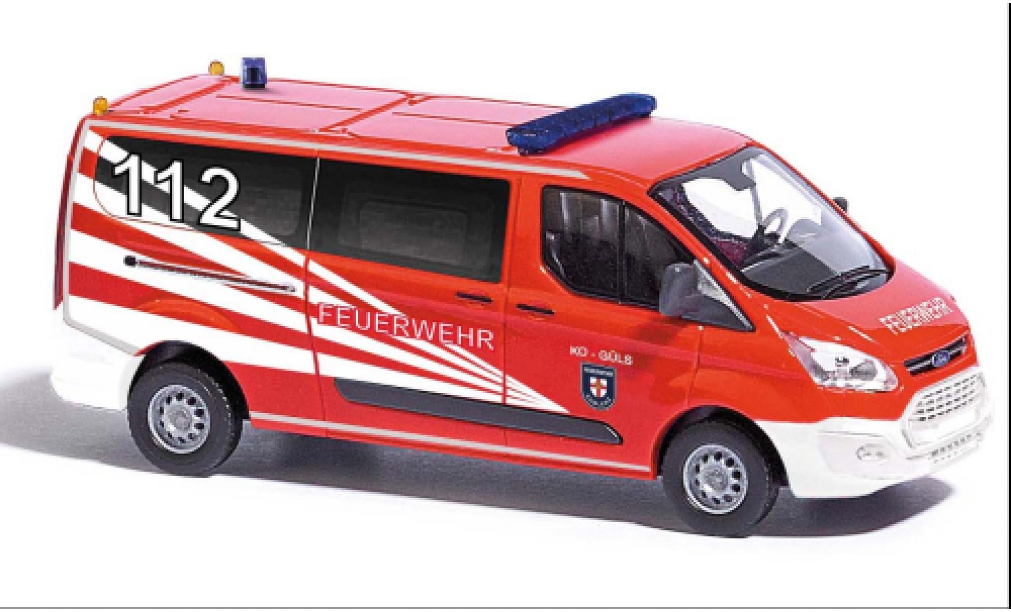 Ford Transit 1/87 Busch Douane brandweer Koblenz 2012 modelauto