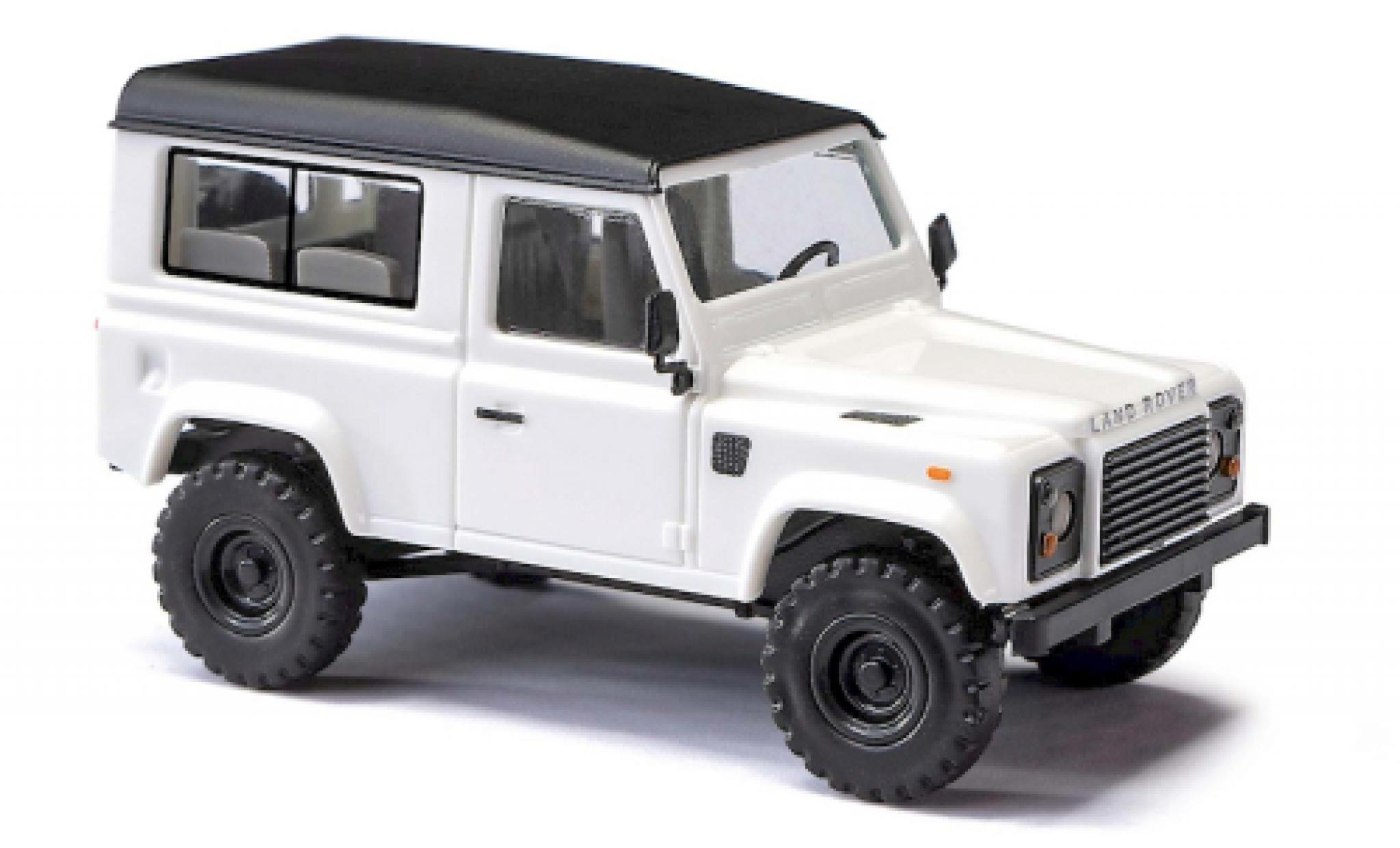 Land Rover Defender 1/87 Busch 90 wit 1983 modelauto
