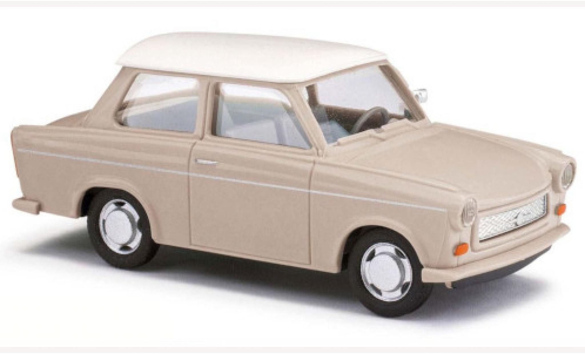Trabant 601 1/87 Busch beige/wit 1964 modelauto