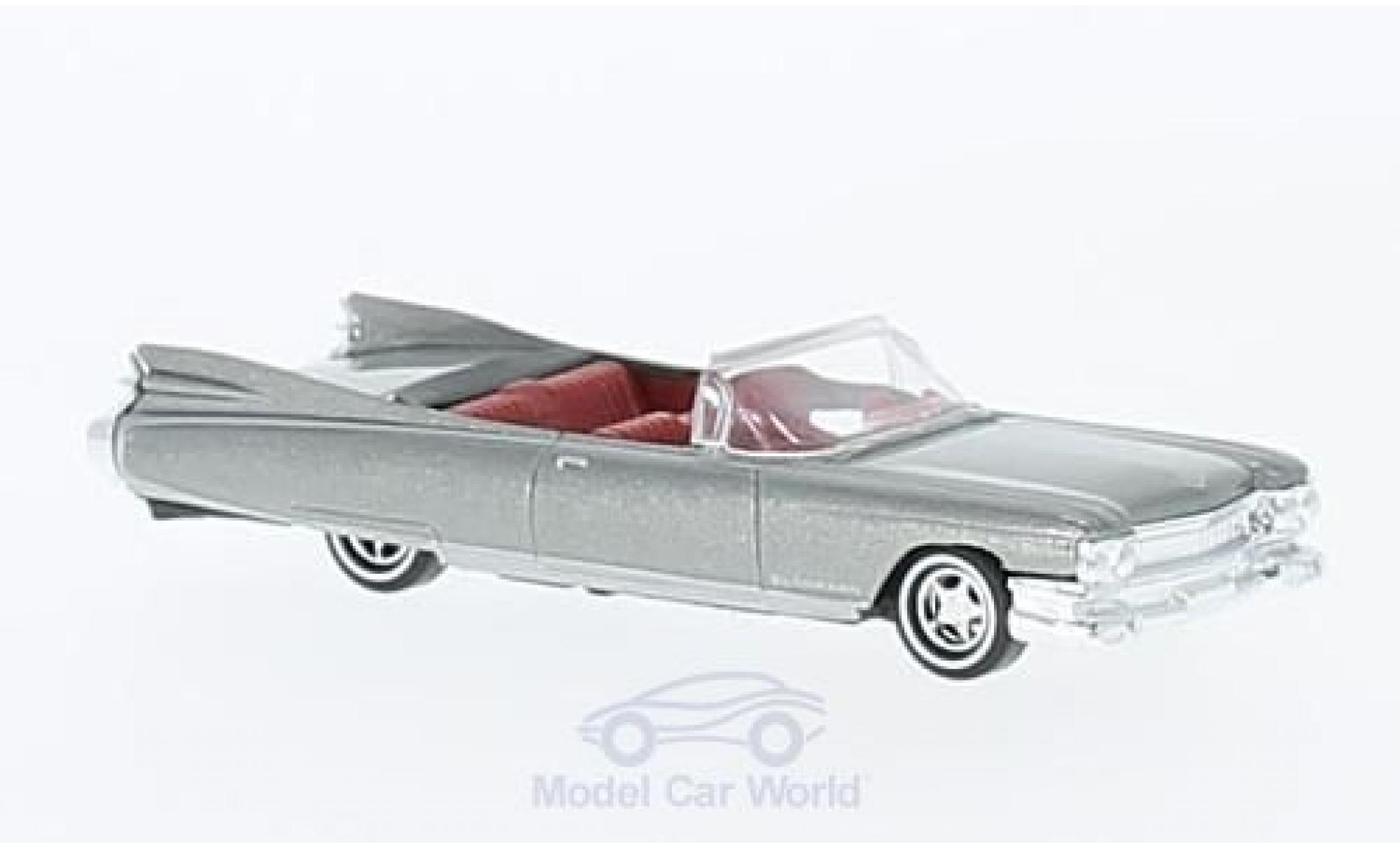 Cadillac Eldorado 1/87 Busch Cabriolet metallic grijs 1959 modelauto