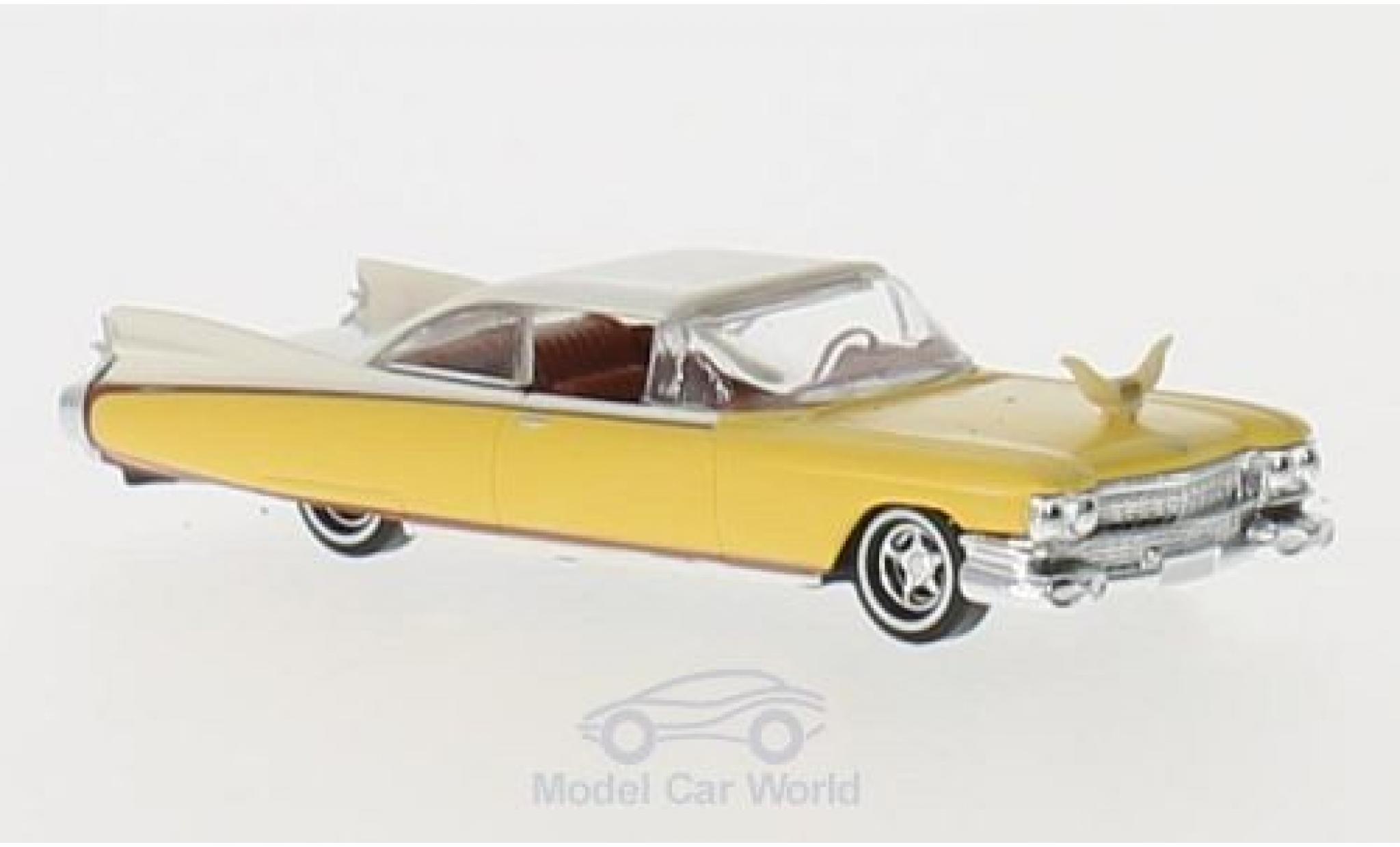 Cadillac Eldorado 1/87 Busch geel/wit Rodeo modelauto