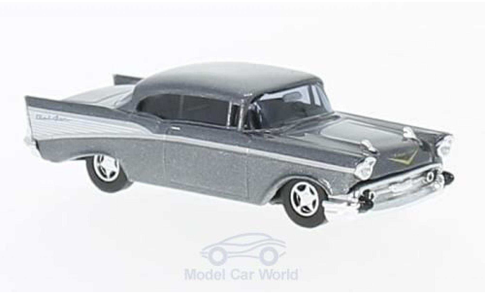 Chevrolet Bel Air 1957 1/87 Busch metallic grijs 1957 modelauto