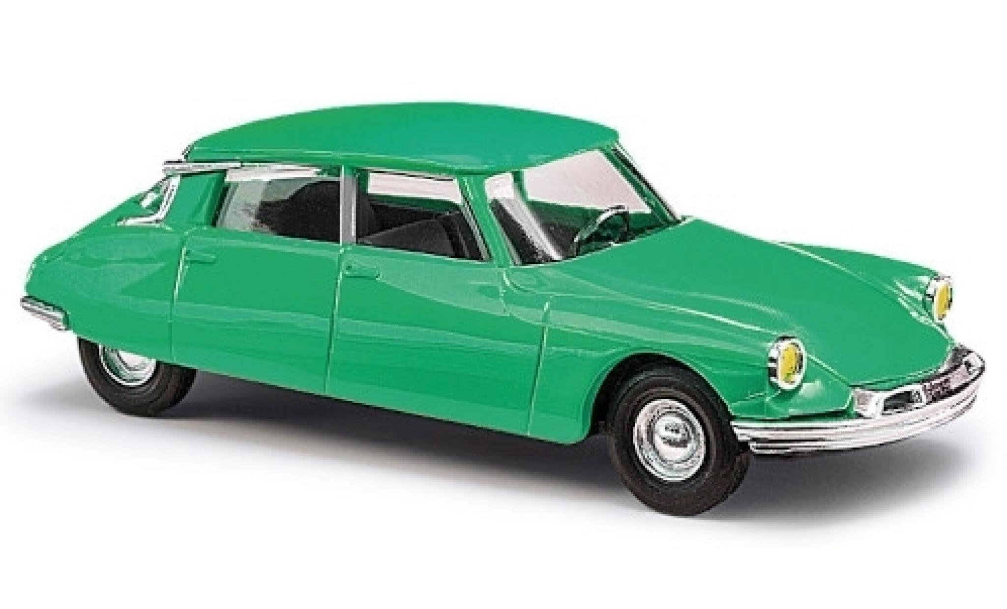 Citroen DS 1/87 Busch 19 groen 1955 avec geel Scheinwerfern modelauto