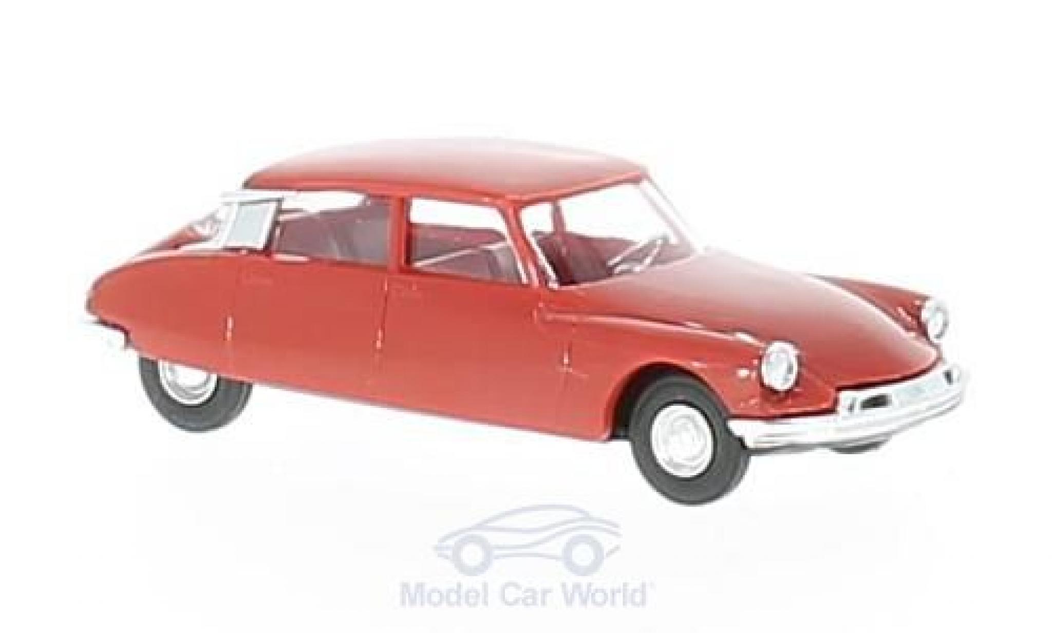 Citroen DS 19 1/87 Busch 19 rood modelauto