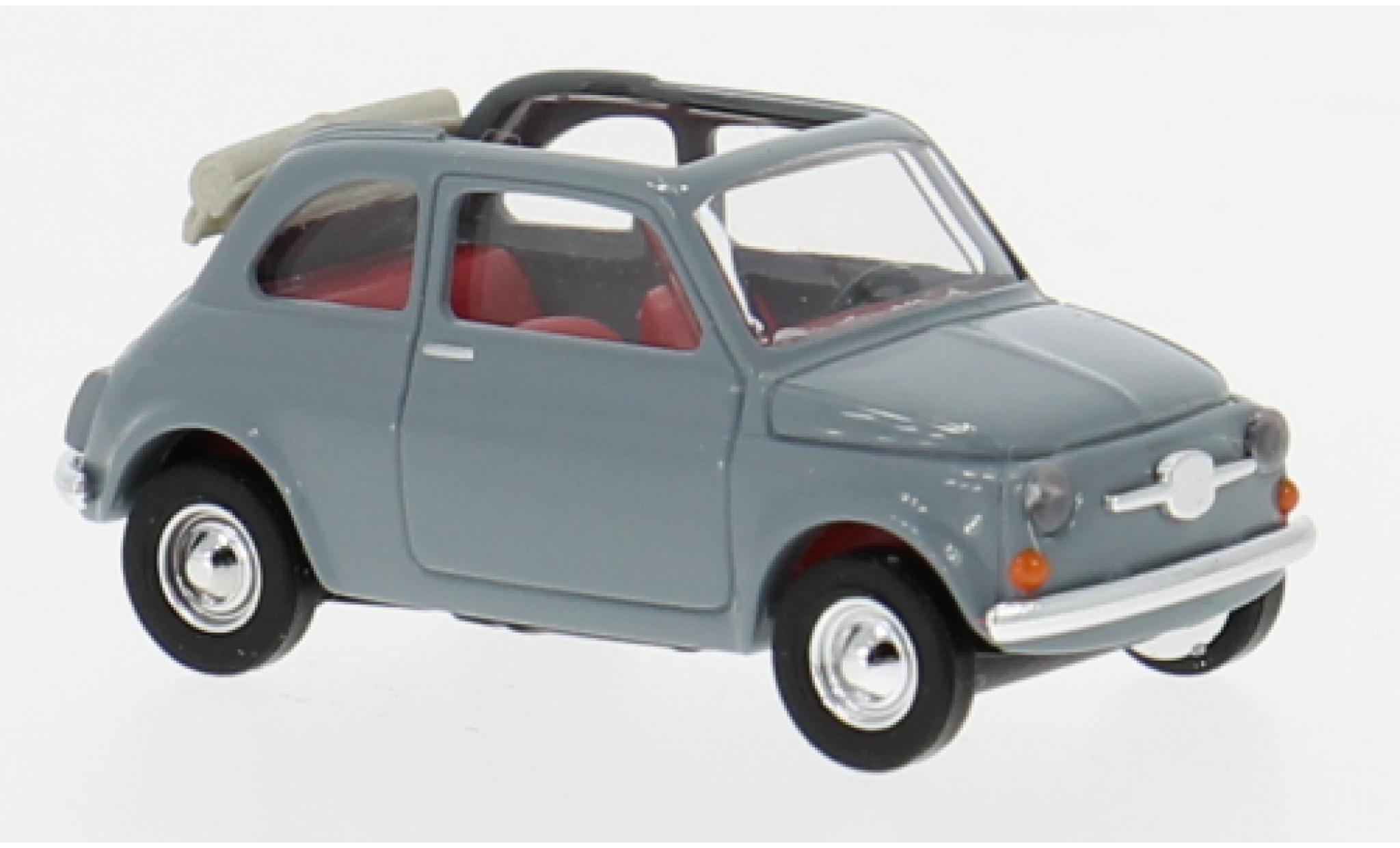 Fiat 500 1/87 Busch grijs 1965 1:87 modelauto
