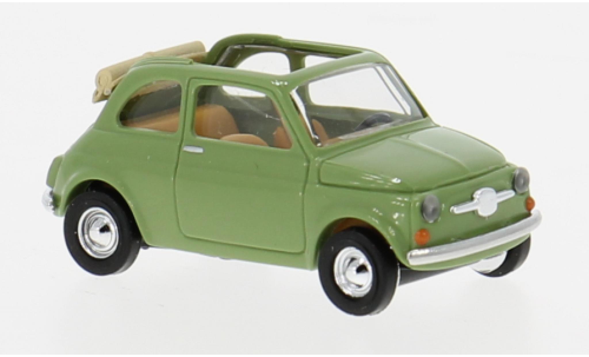 Fiat 500 1/87 Busch groen 1965 1:87 modelauto