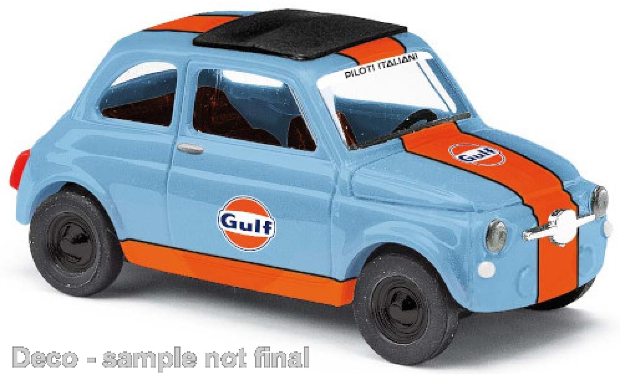 Fiat 500 1/87 Busch Gulf 1965 modelauto