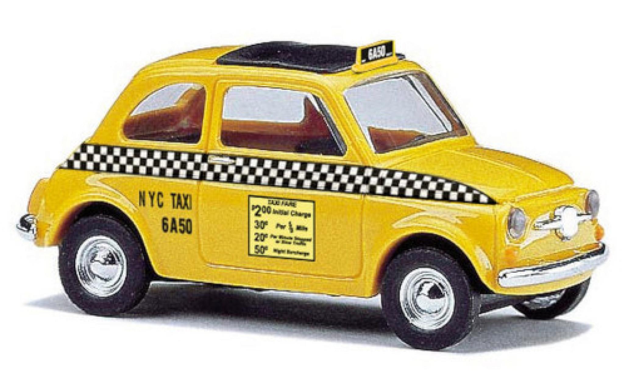 Fiat 500 1/87 Busch NYC Taxi 1965 modelauto
