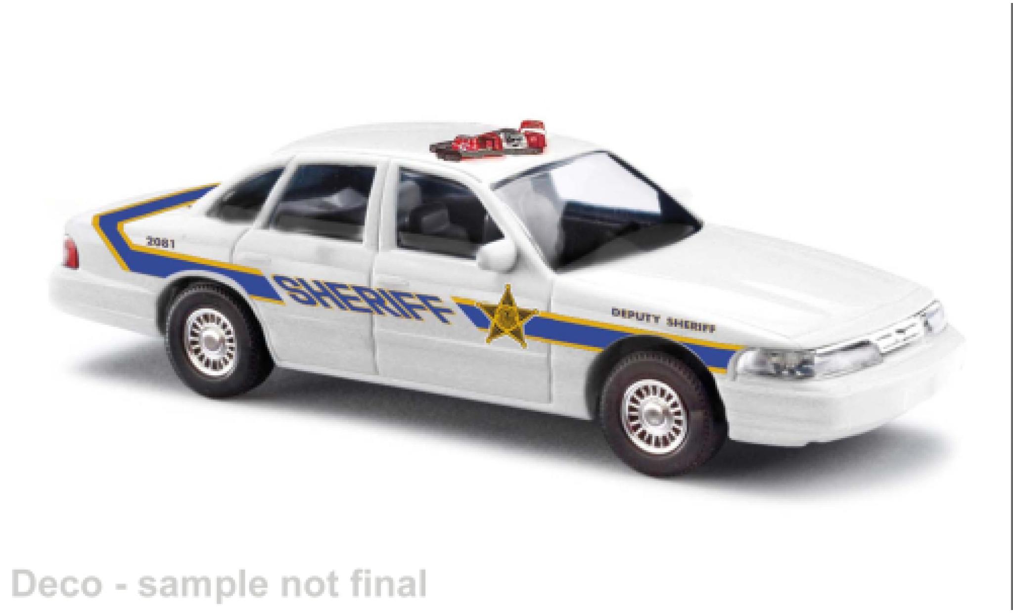 Ford Crown 1/87 Busch Victoria Politie Interceptor NYC Deputy Sheriff 1996 1:87 modelauto
