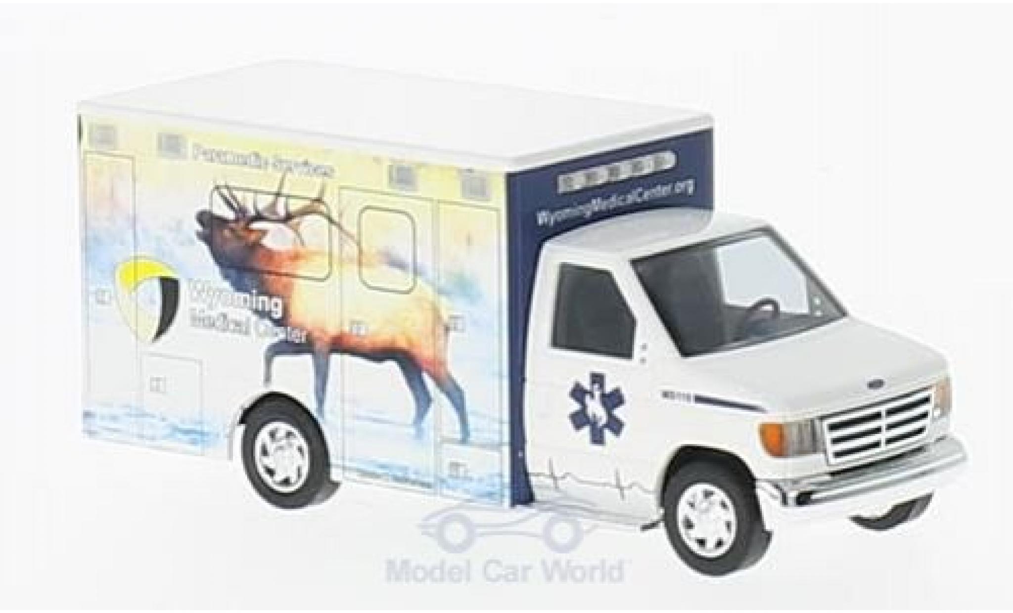 Ford E350 1/87 Busch E-350 Wyoming Medical Center 1992 Elch modelauto