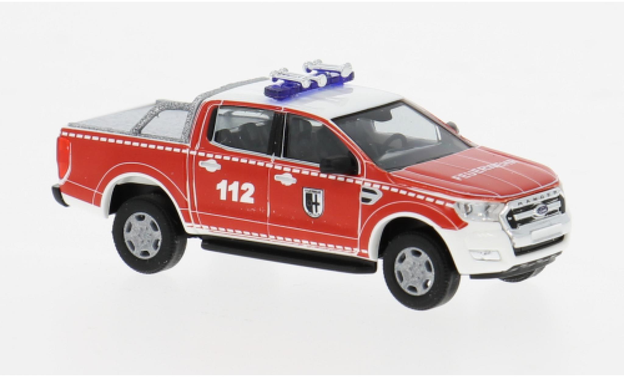 Ford Ranger 1/87 Busch 2016 Brandweer Datteln 1:87 modelauto
