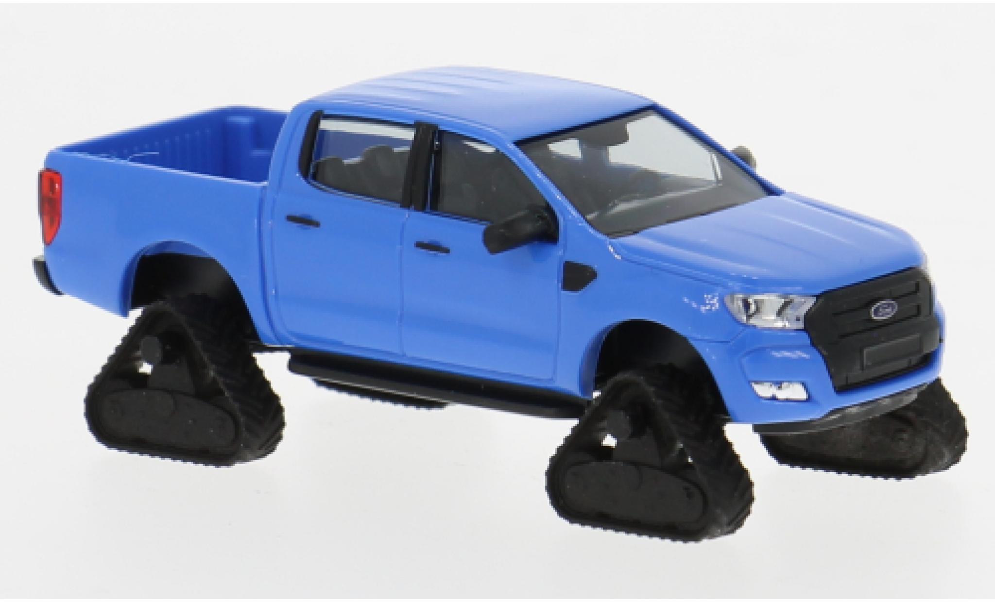 Ford Ranger 1/87 Busch blauw 2016 1:87 modelauto