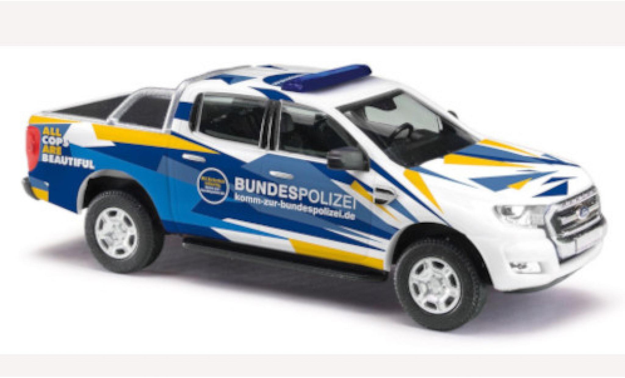 Ford Ranger 1/87 Busch Bundespolizei 2016 mit Abdeckung modelauto