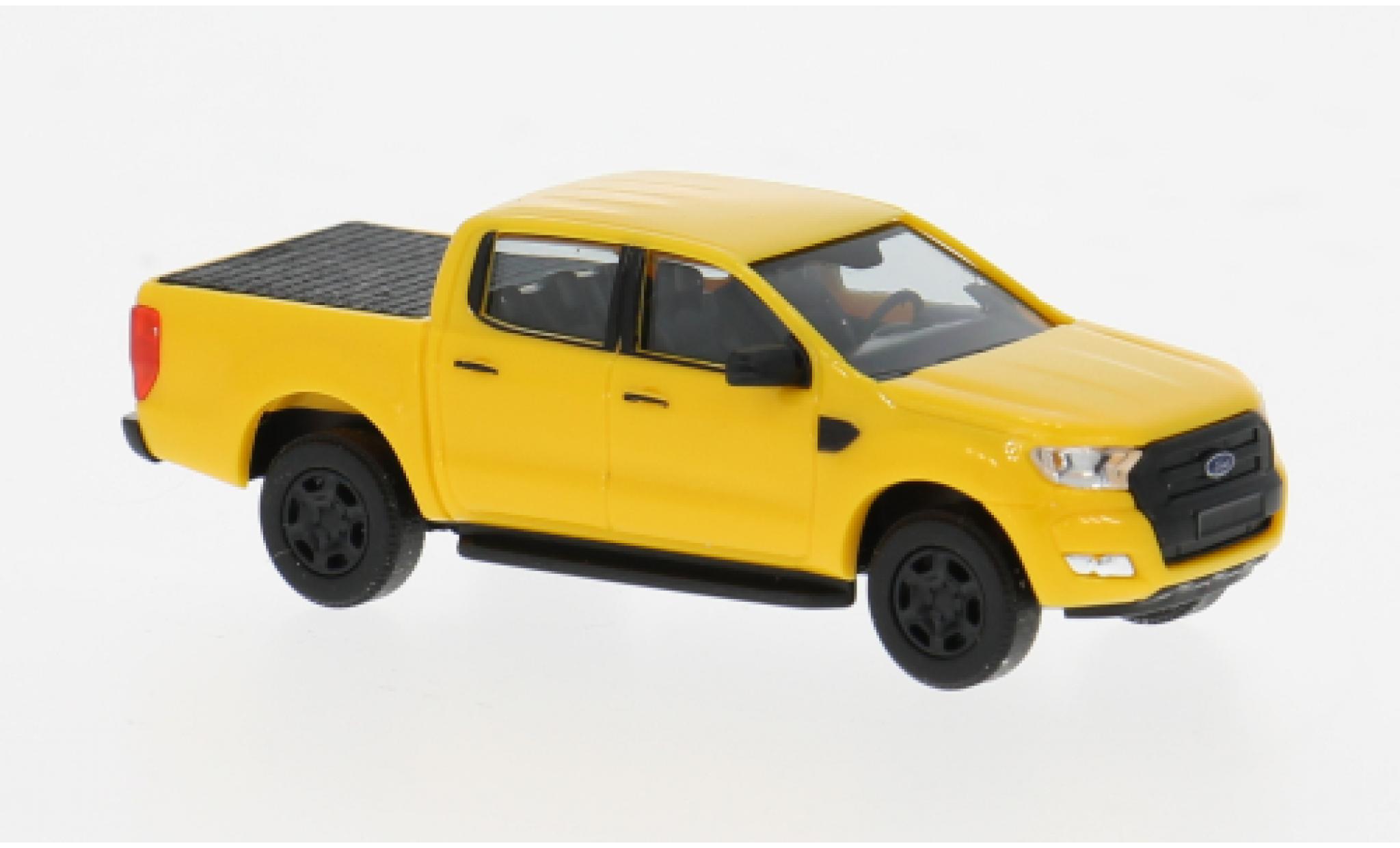 Ford Ranger 1/87 Busch geel 2016 1:87 modelauto