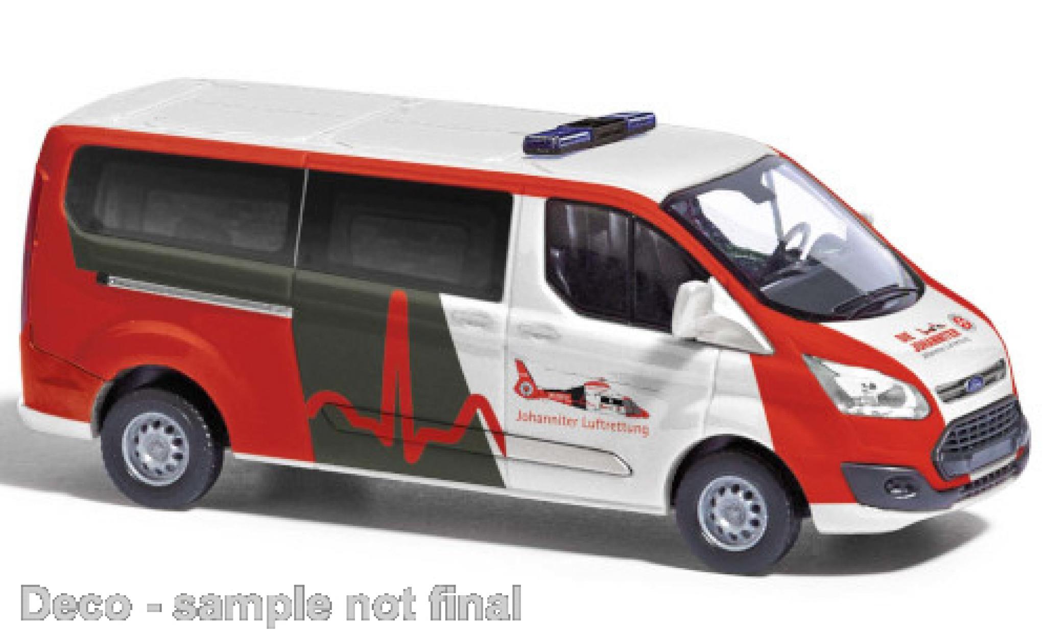 Ford Transit 1/87 Busch Custom Bus Johanniter Luftrettung 2012 modelauto
