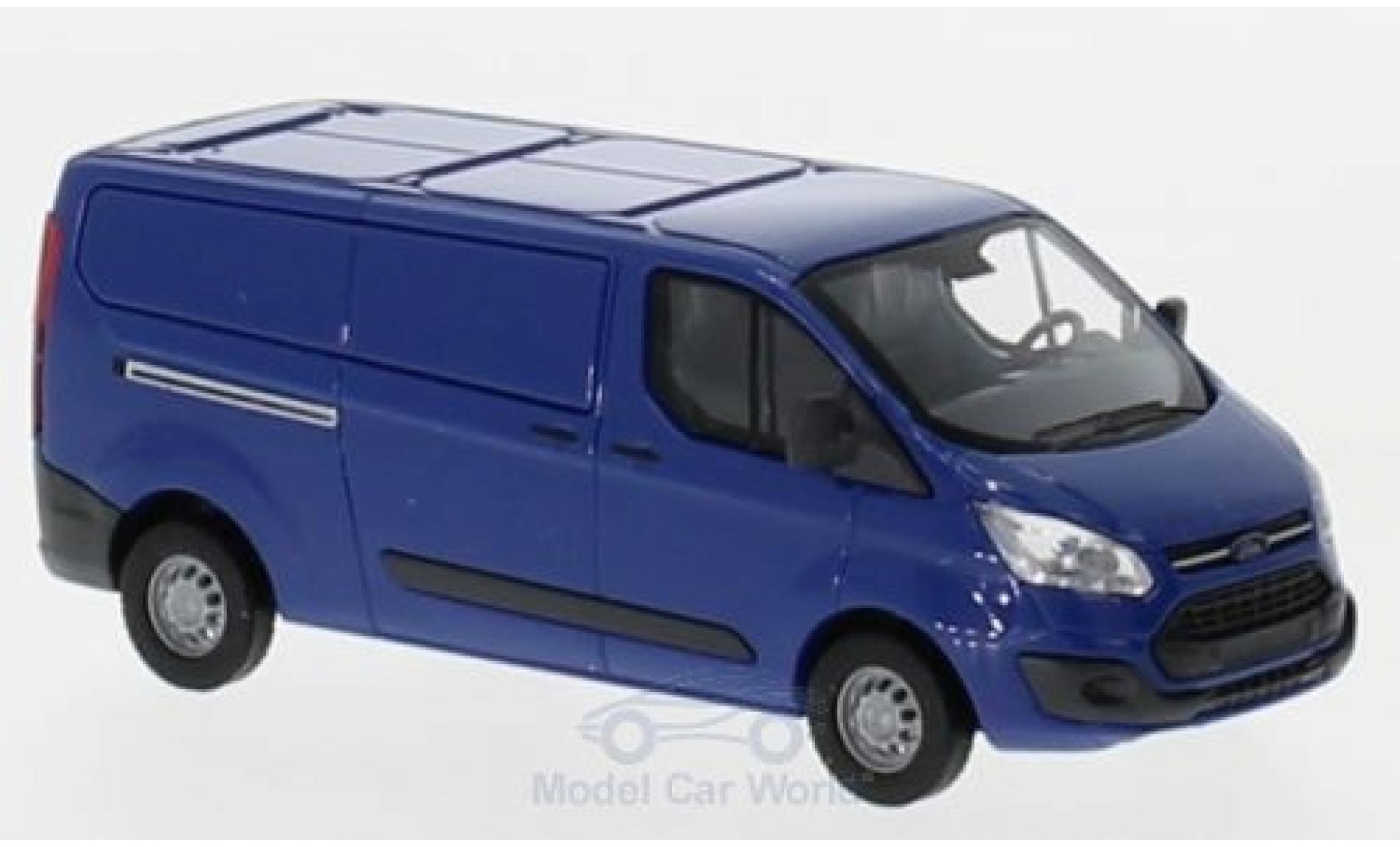 Ford Transit 1/87 Busch Custom Kasten blauw 2012 modelauto