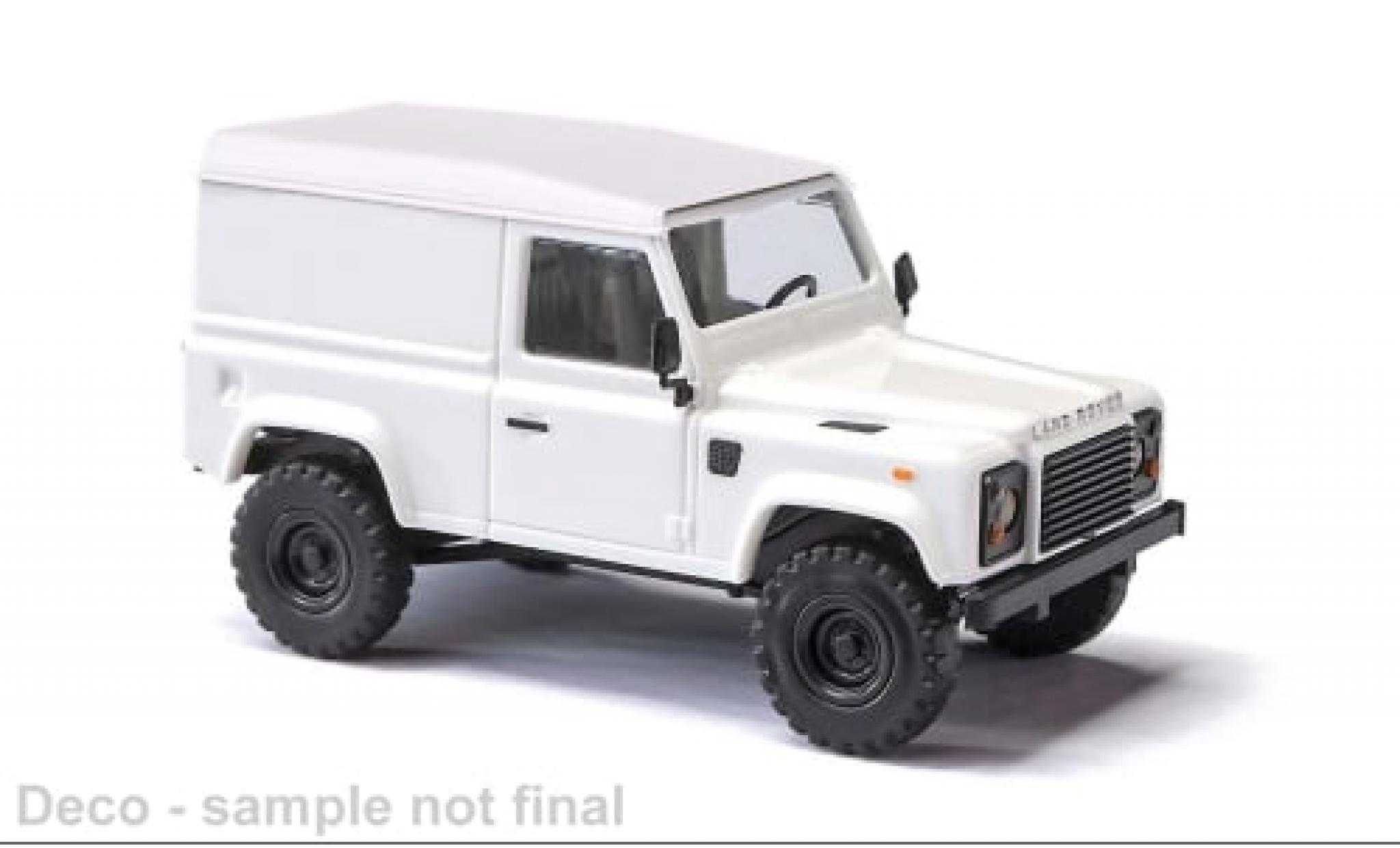 Land Rover Defender 1/87 Busch 90 Kasten wit 1983 1:87 modelauto