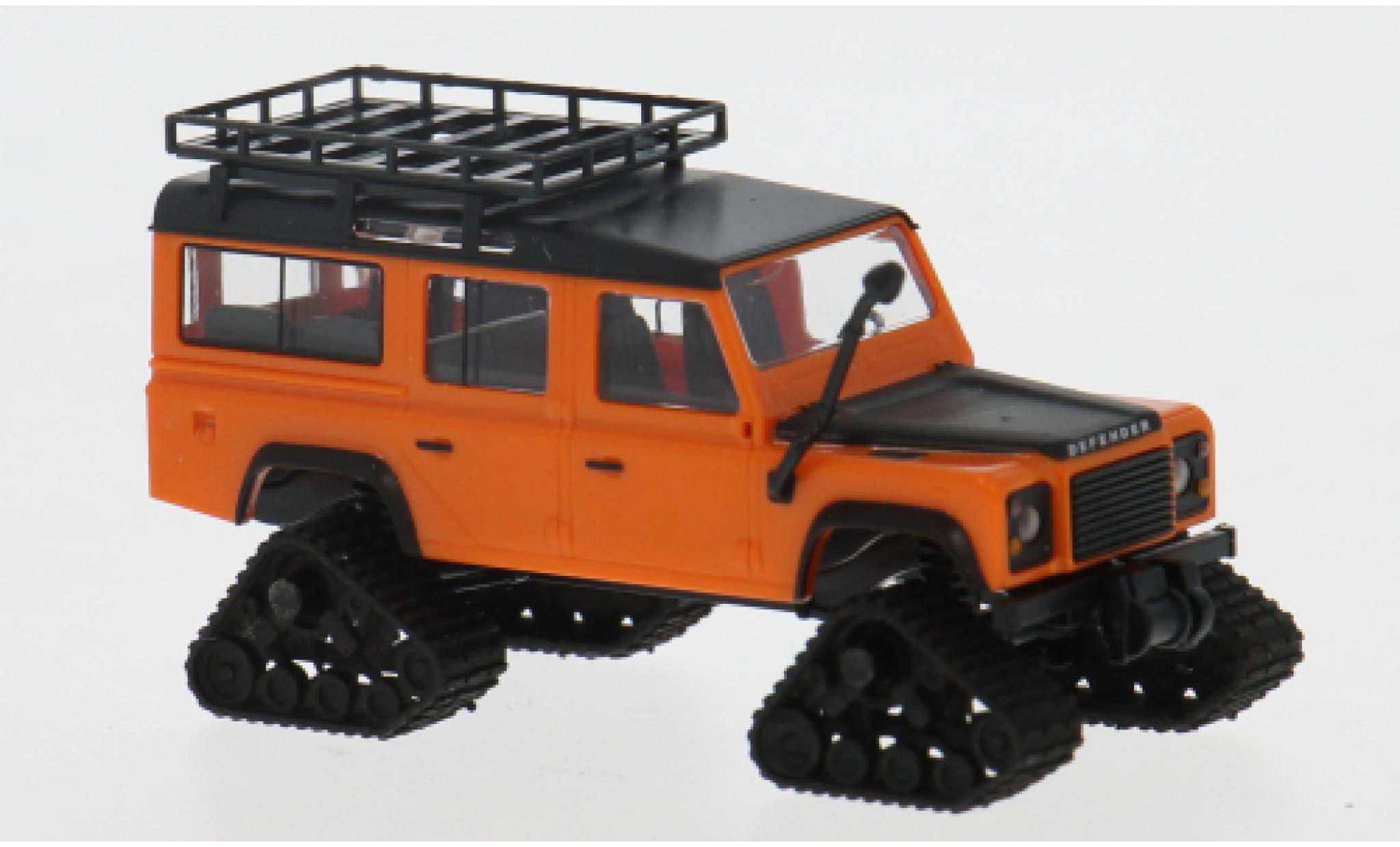 Land Rover Defender 1/87 Busch oranje/zwart 1983 1:87 modelauto