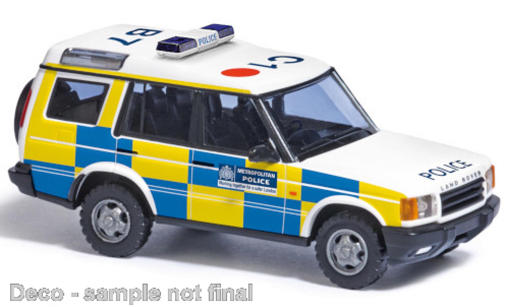 Land Rover Discovery 1/87 Busch II RHD London Metropolitan Politie 1998 modelauto